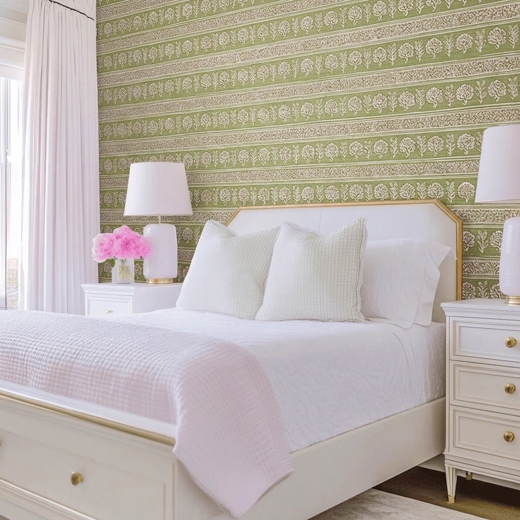 Bloommist Faux Grasscloth Wallpaper - Lemon Park