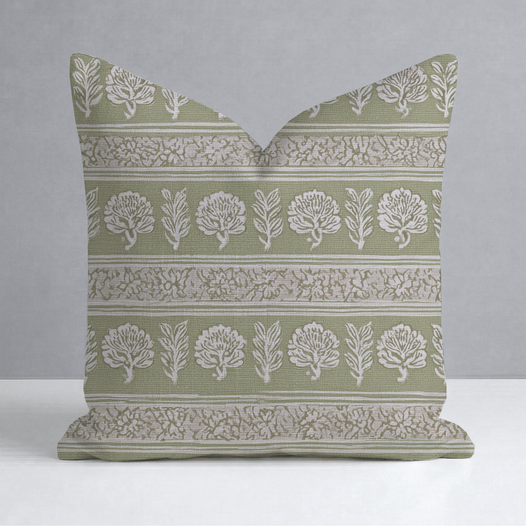 Bloommist Throw Pillow - Lemon Park