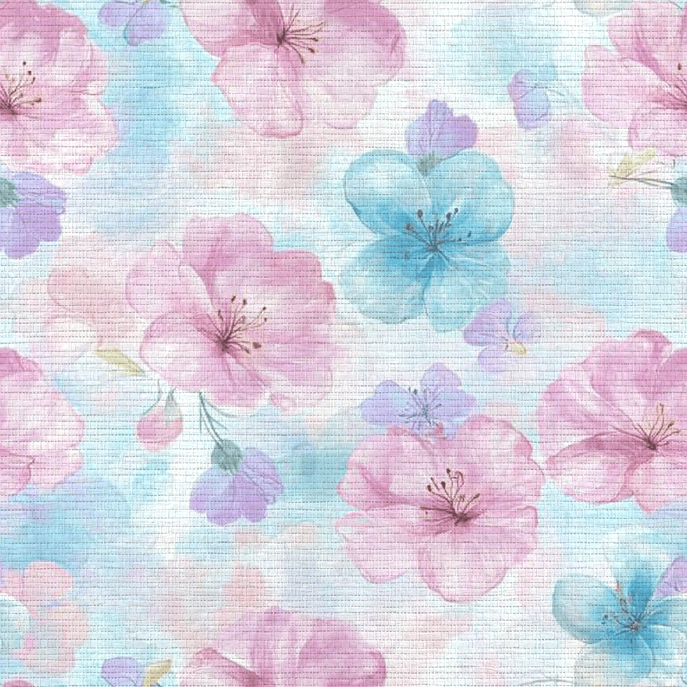 Blossom Haze Faux Grasscloth Wallpaper - Lemon Park
