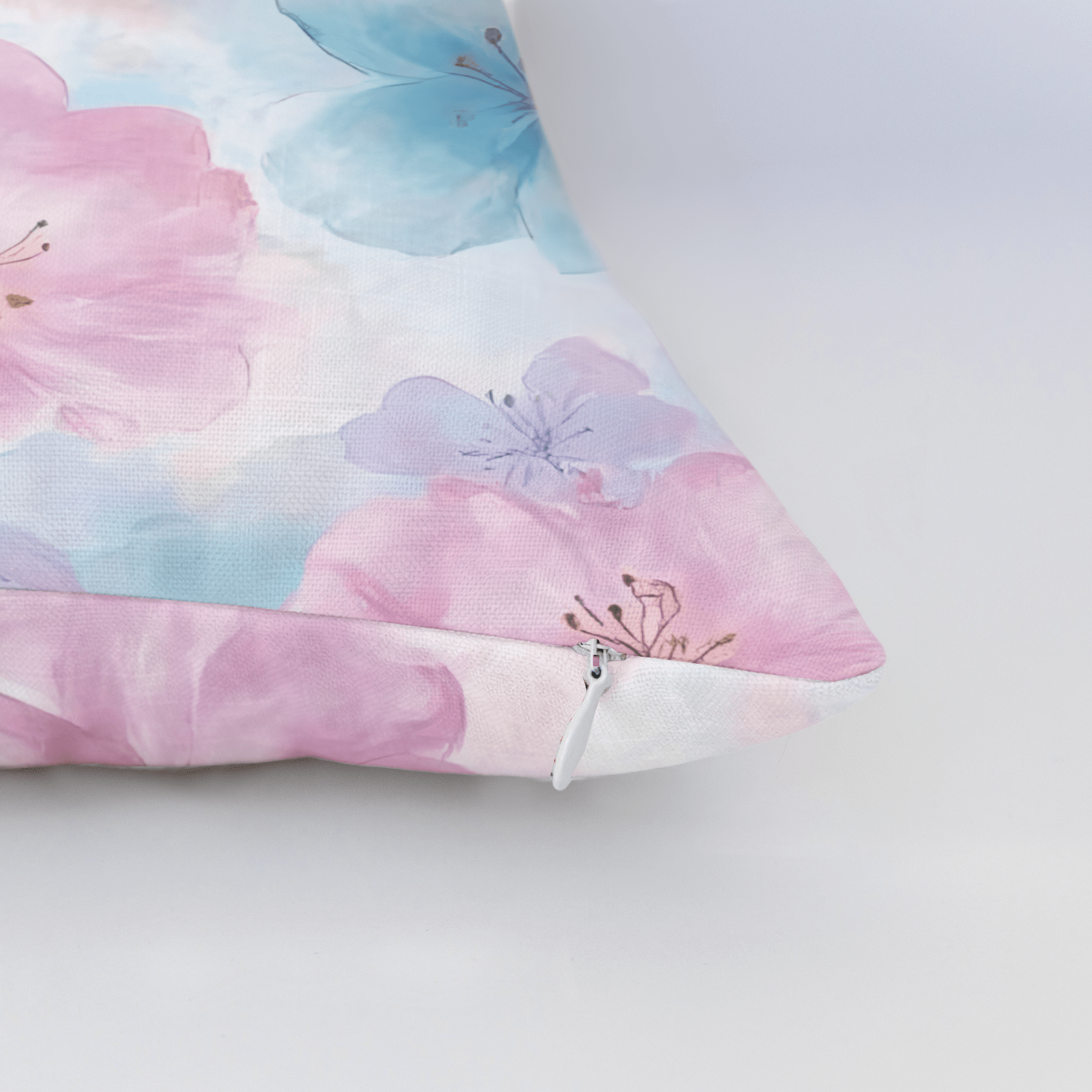 Blossom Haze Throw Pillow - Lemon Park