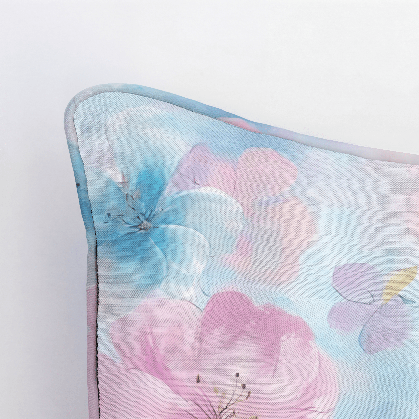 Blossom Haze Throw Pillow - Lemon Park