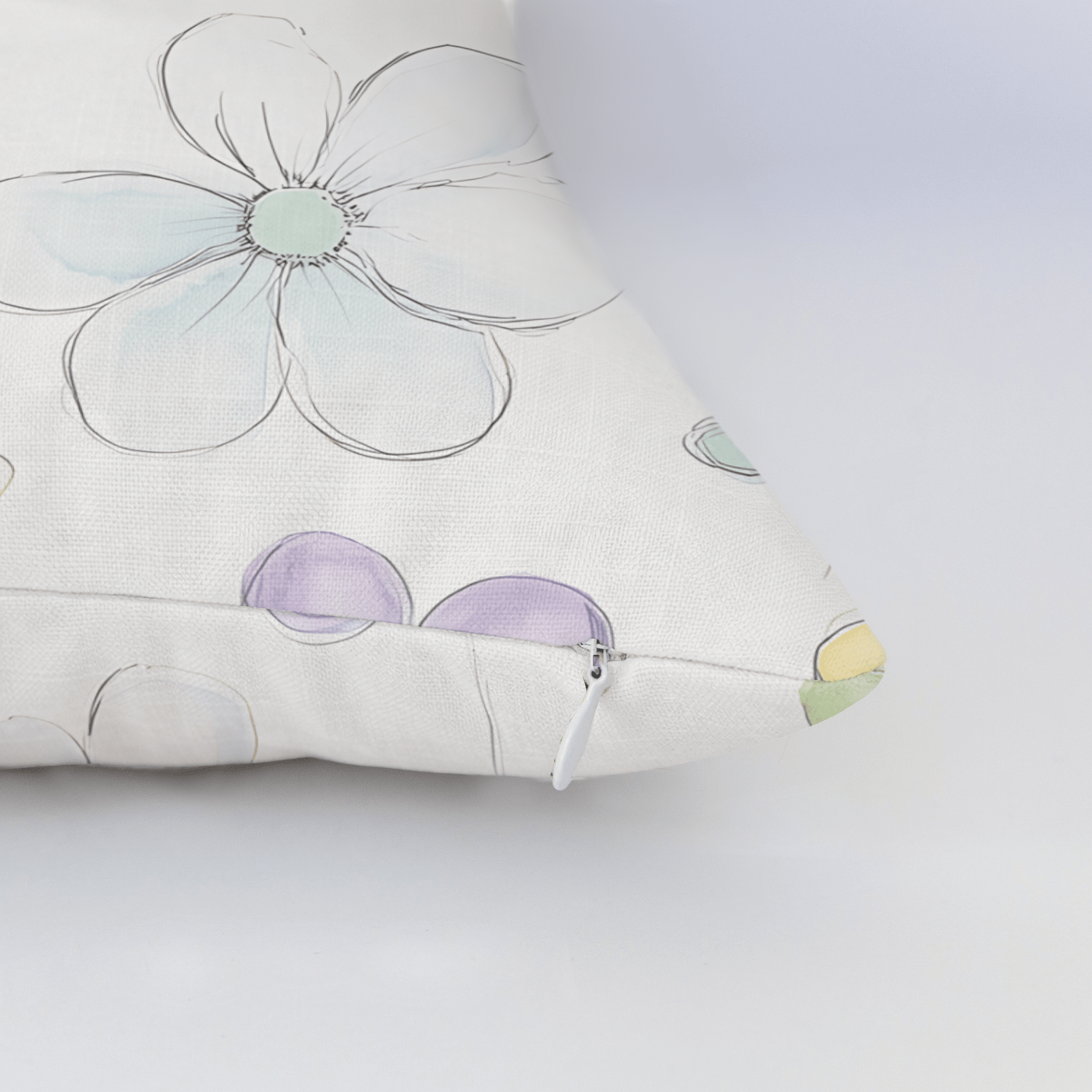 Blossom Parade Throw Pillow - Lemon Park