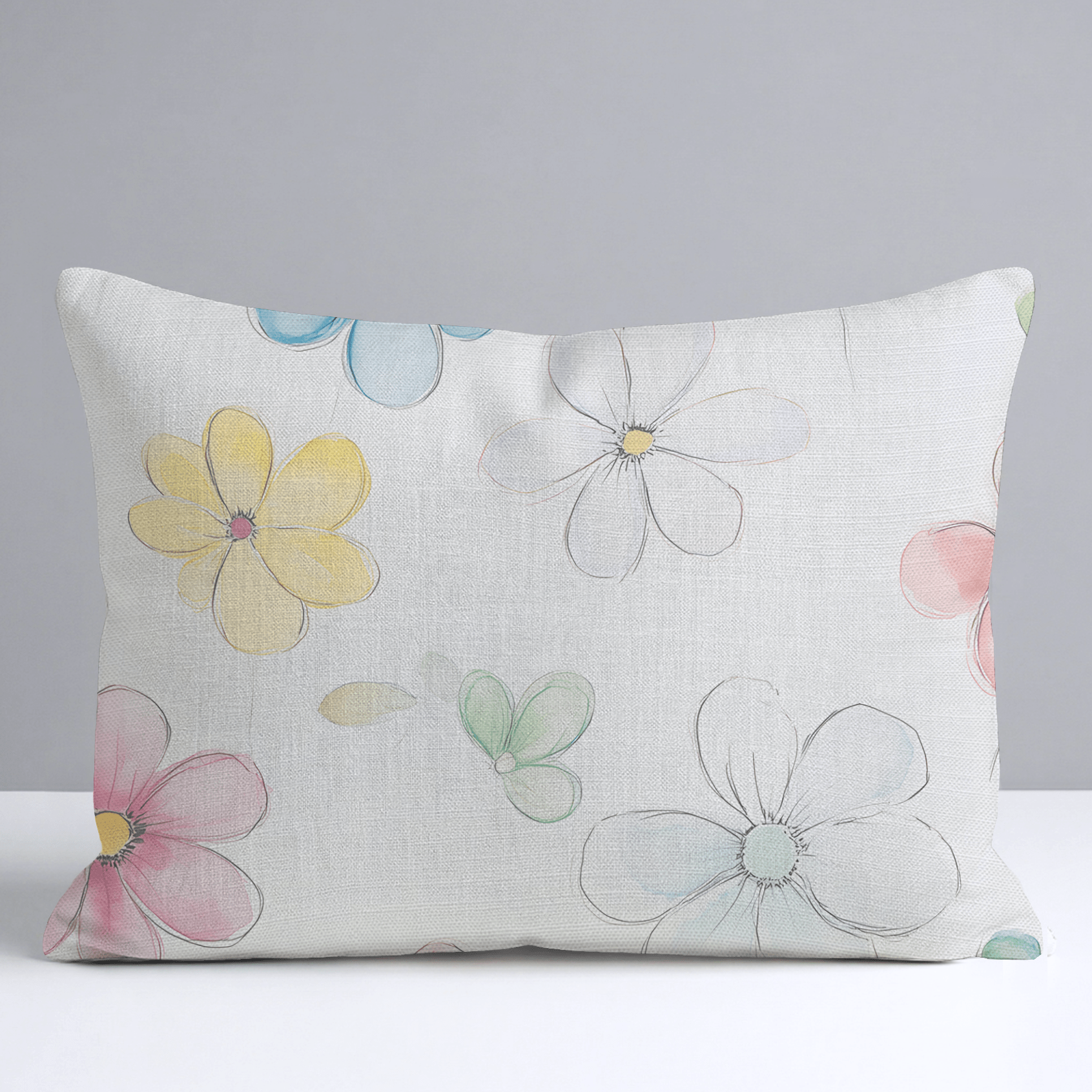 Blossom Parade Throw Pillow - Lemon Park