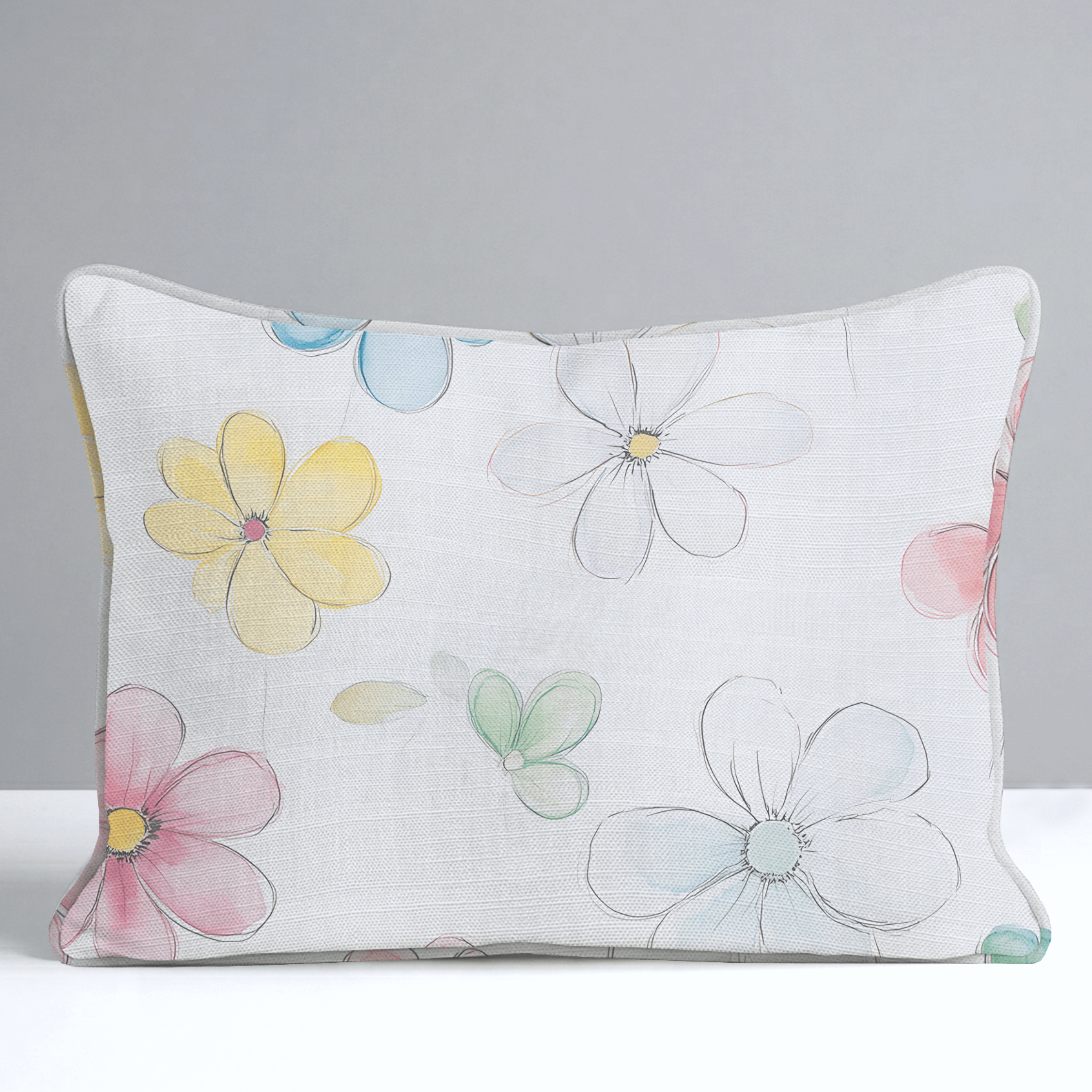 Blossom Parade Throw Pillow - Lemon Park