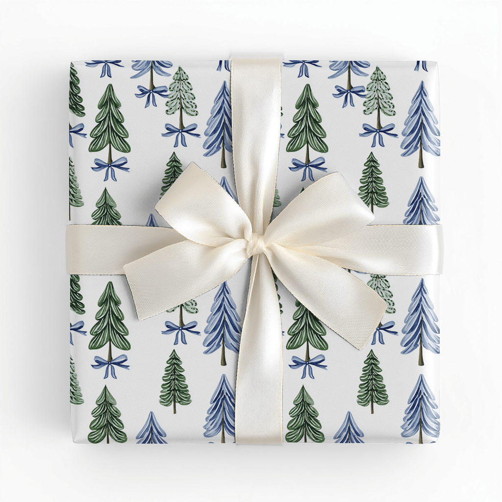 Blue Bow - Wrapping Paper - Lemon Park