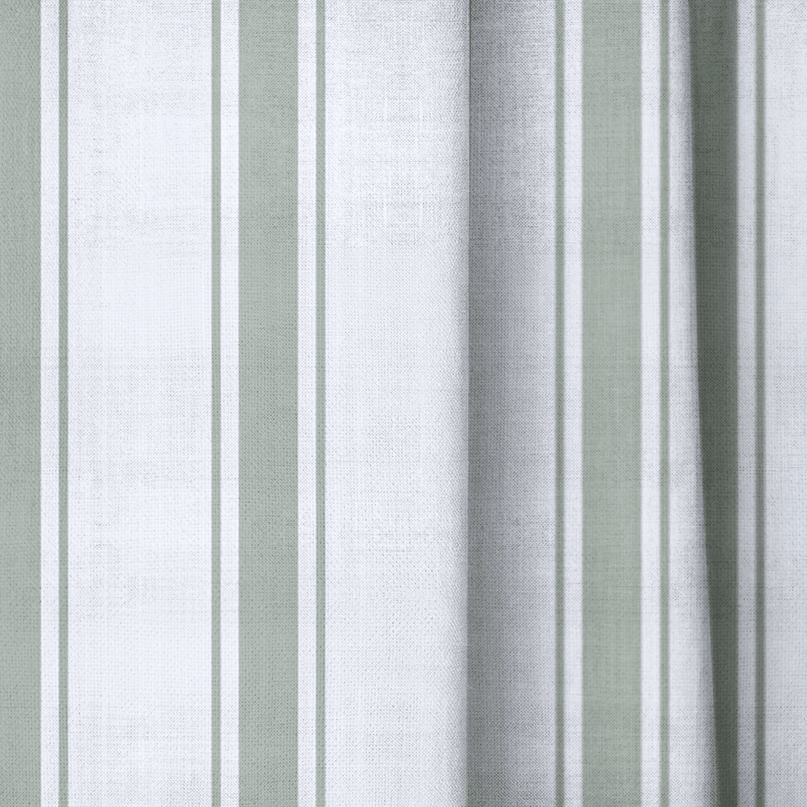 Blue Dresses Lemongrass Stripes - Drapery - Lemon Park