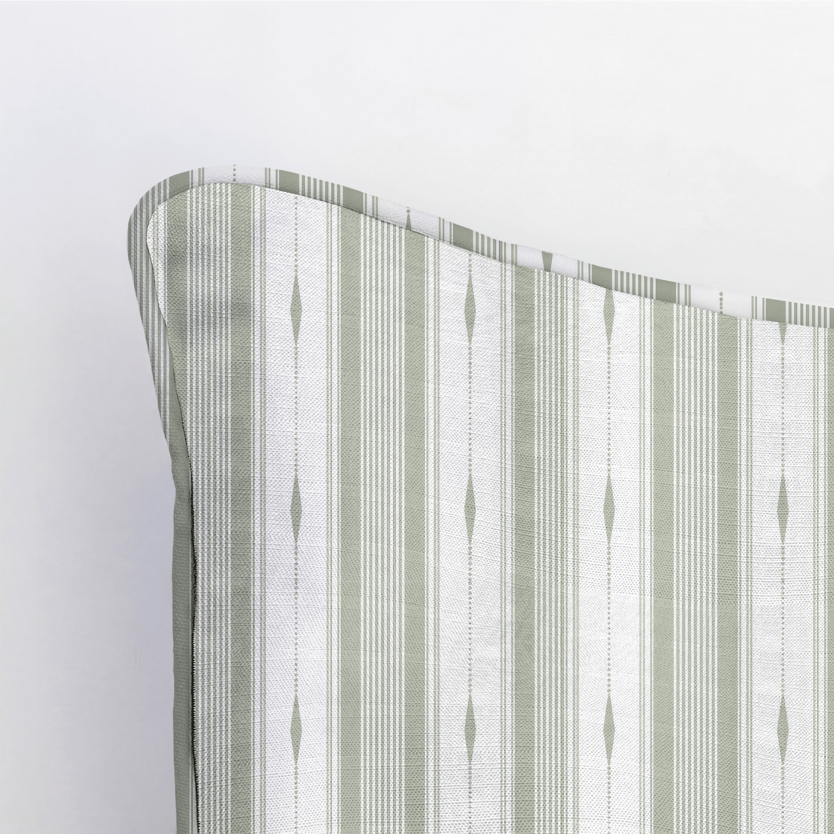 Blue Dresses Lemongrass Stripes Throw Pillow - Lemon Park