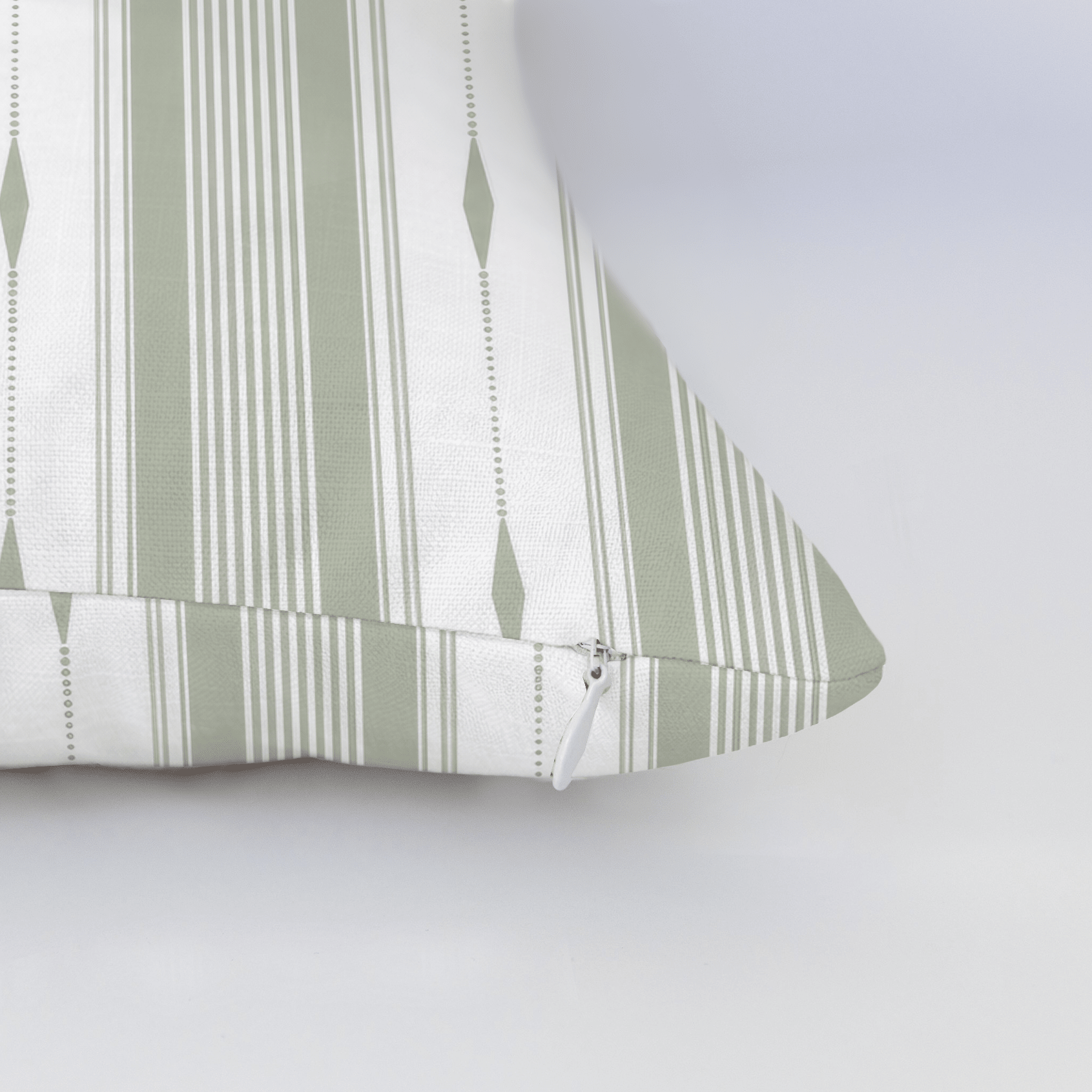 Blue Dresses Lemongrass Stripes Throw Pillow - Lemon Park