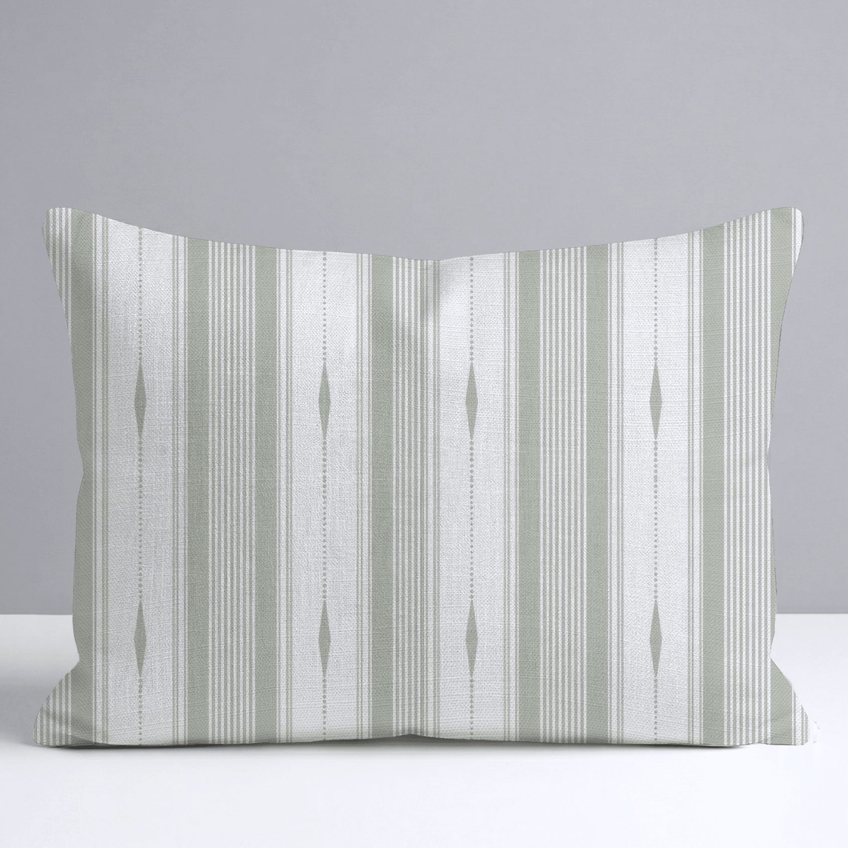 Blue Dresses Lemongrass Stripes Throw Pillow - Lemon Park