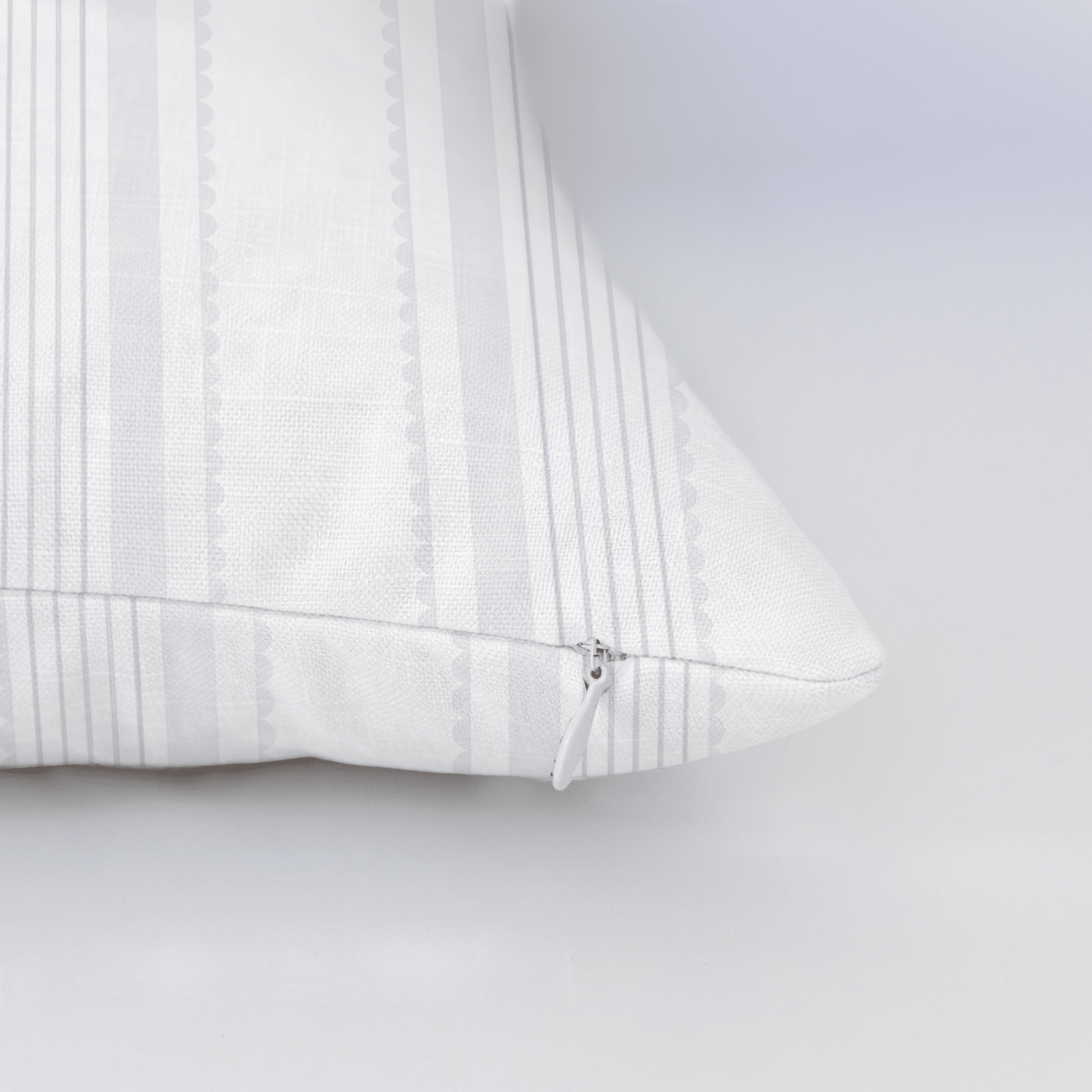Blue Dresses Seashell Stripes Throw Pillow - Lemon Park
