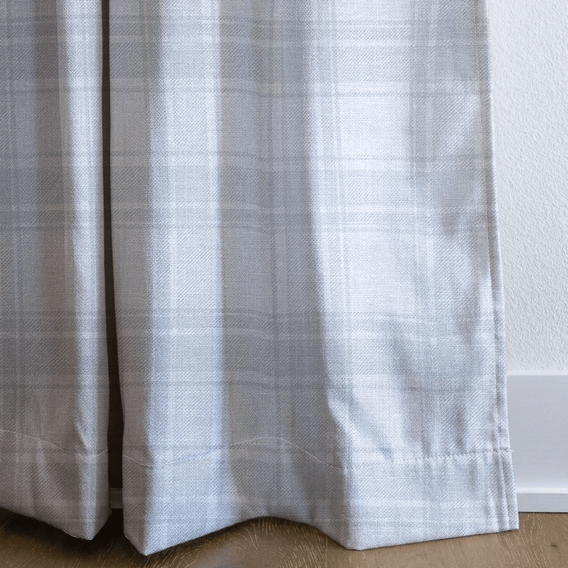 Blue Dresses Seashell Tartan - Drapery - Lemon Park