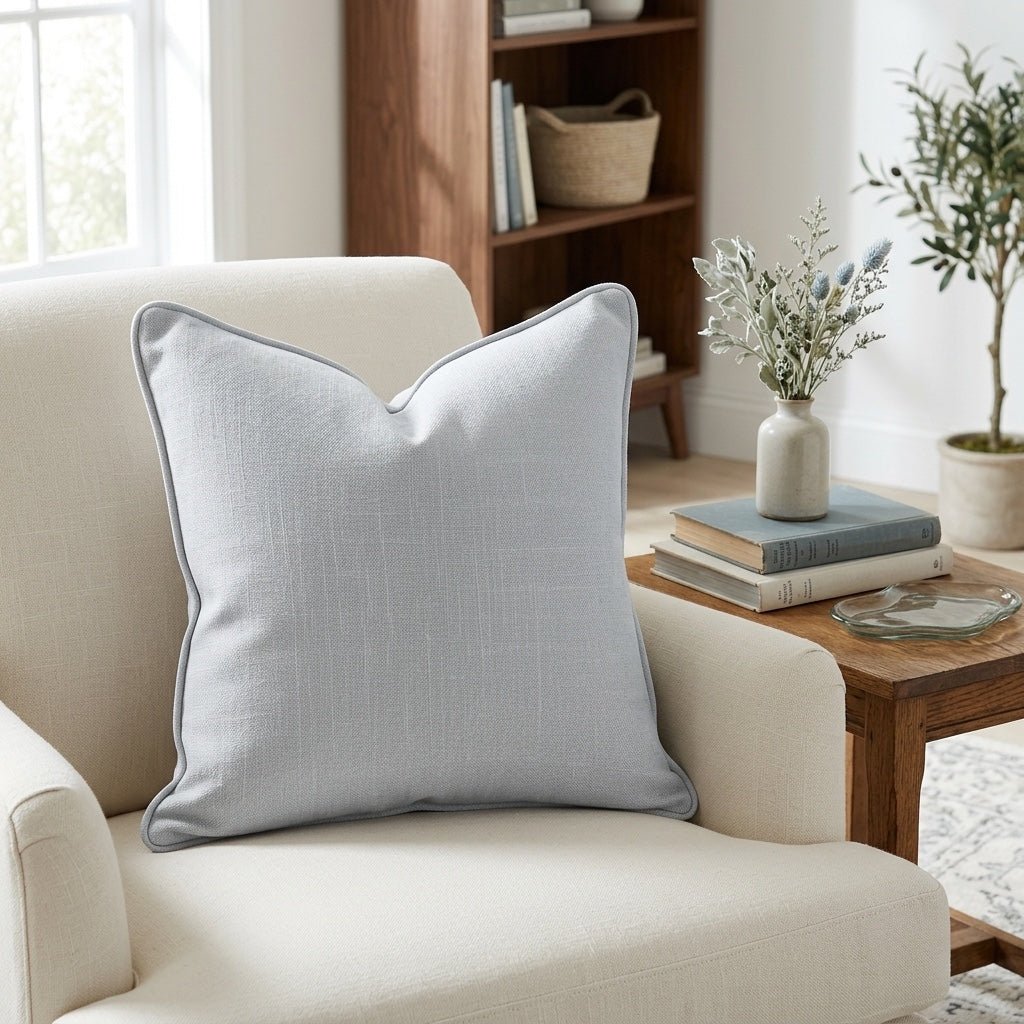 Blue Dresses Seashell Throw Pillow - Lemon Park