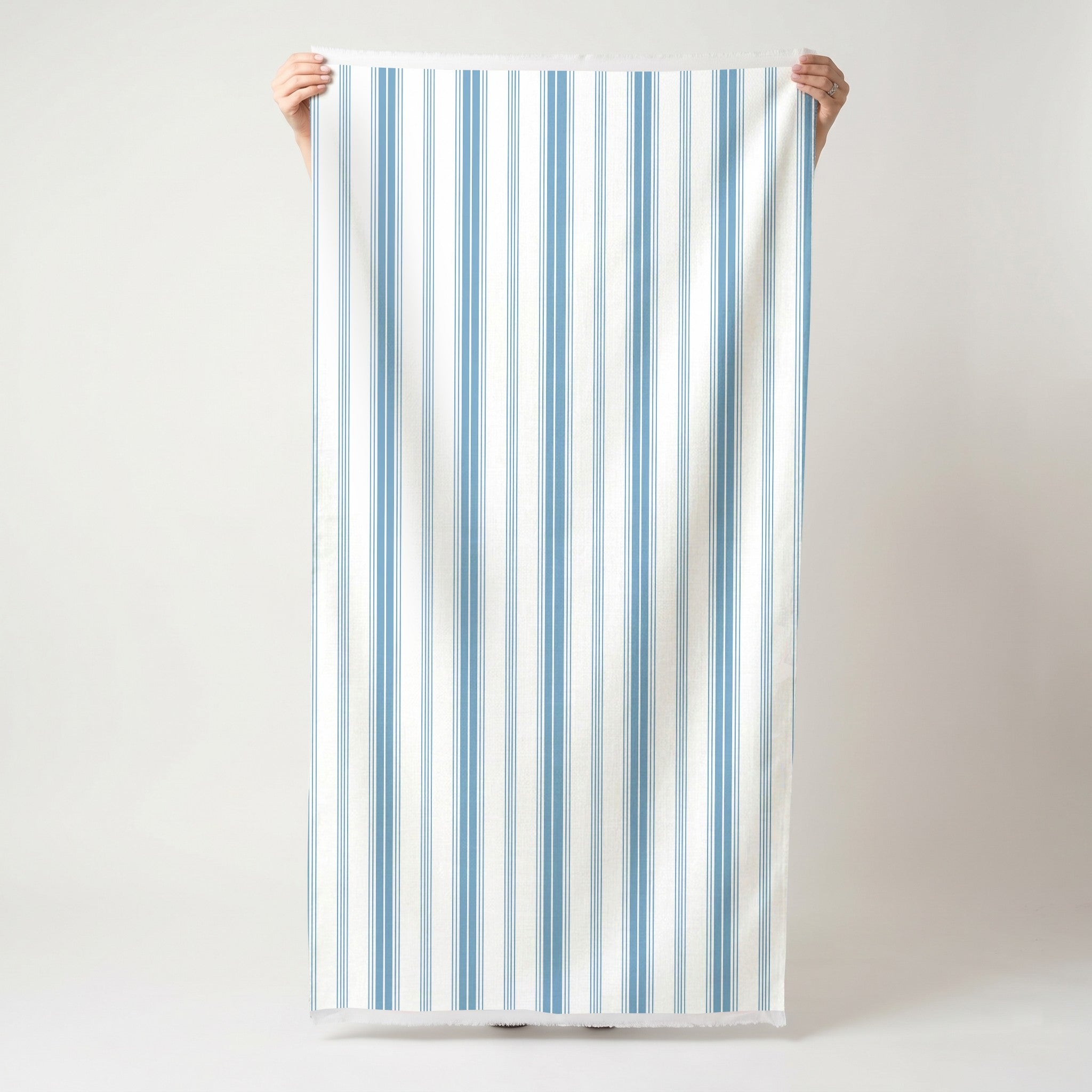Blue Dresses Steel Blue Stripes - Fabric - Lemon Park