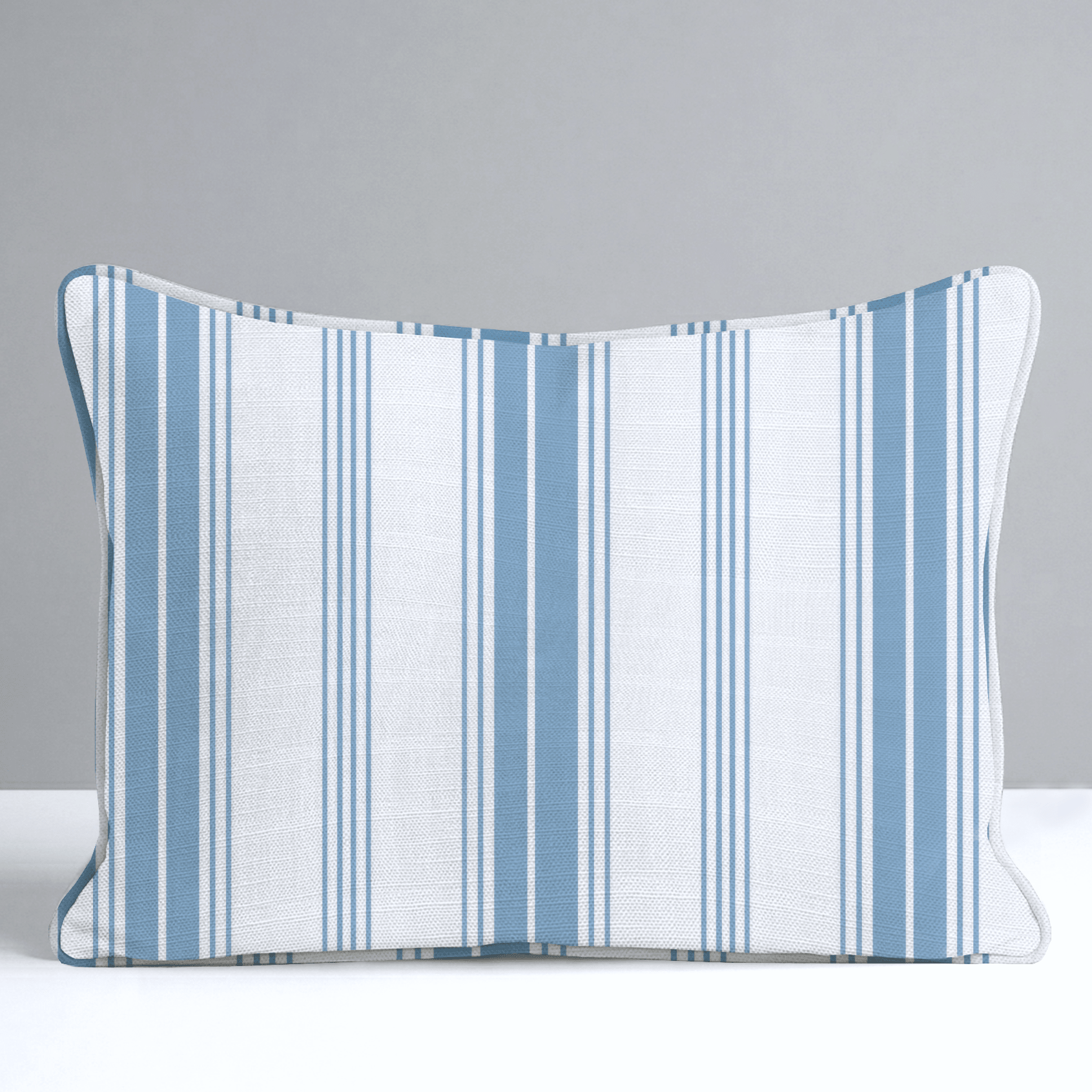 Blue Dresses Steel Blue Stripes Throw Pillow - Lemon Park