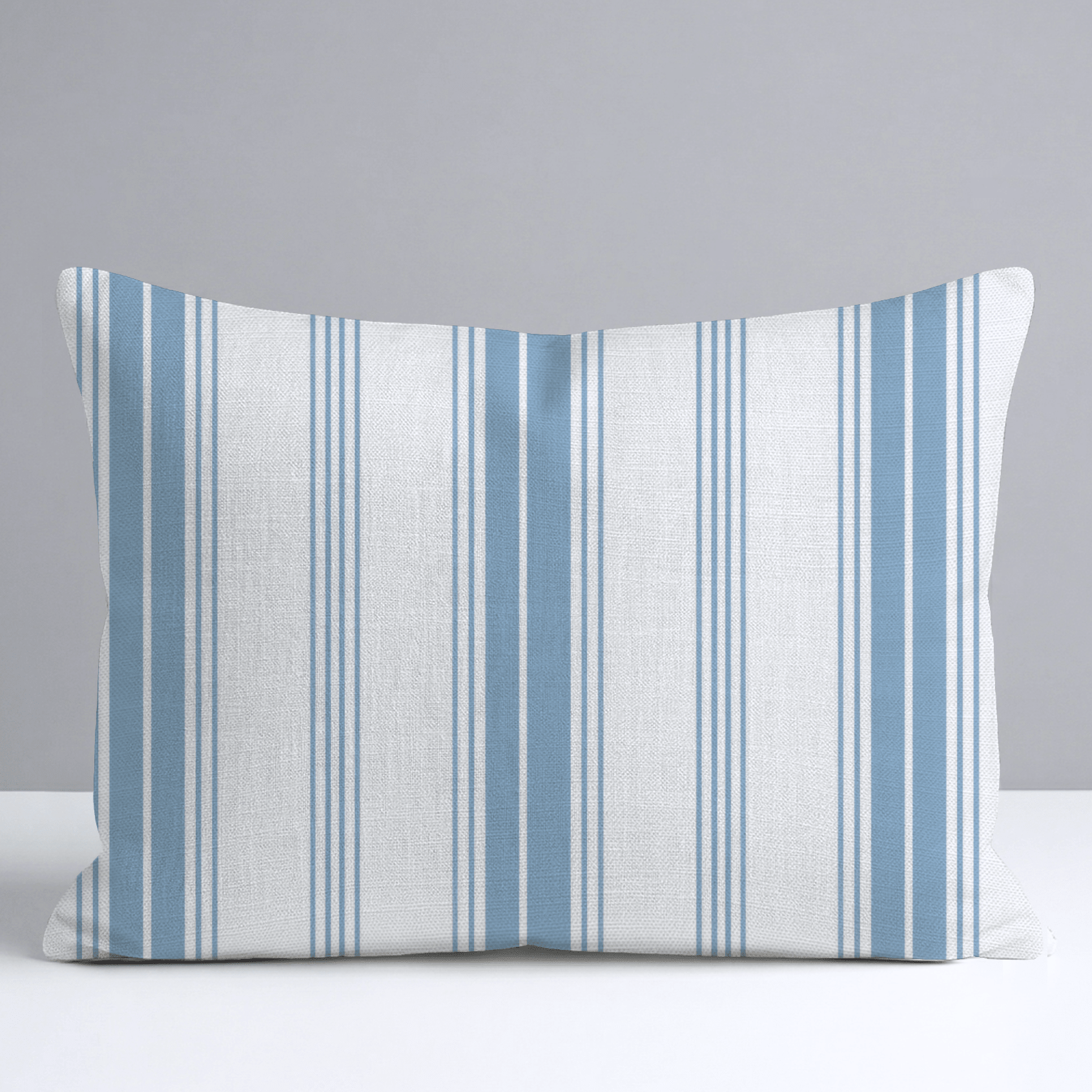 Blue Dresses Steel Blue Stripes Throw Pillow - Lemon Park