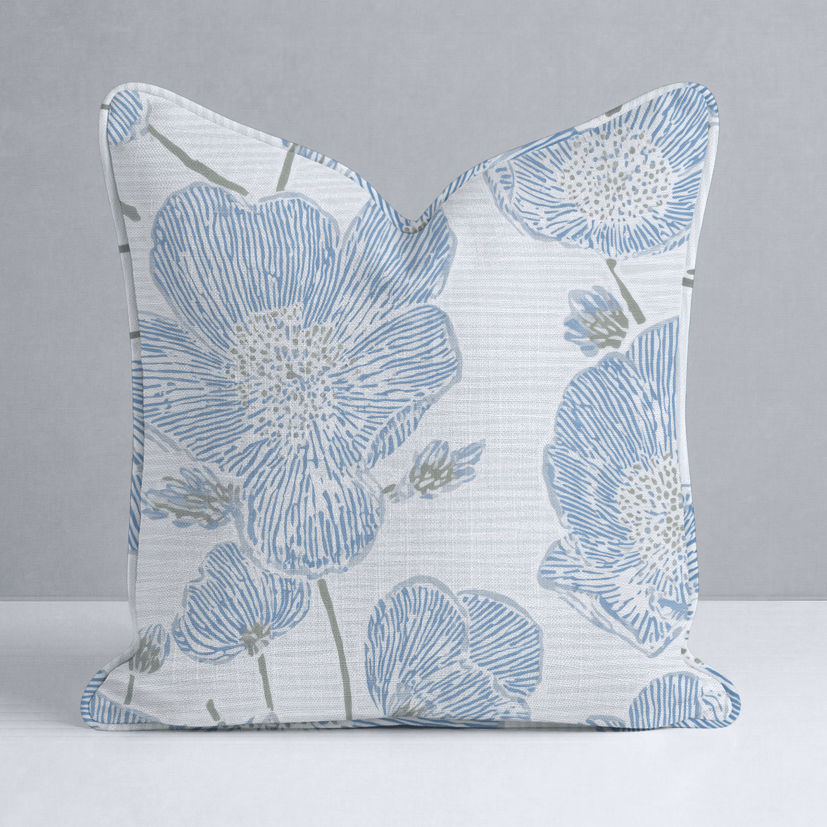 Blue Dresses Throw Pillow - Lemon Park