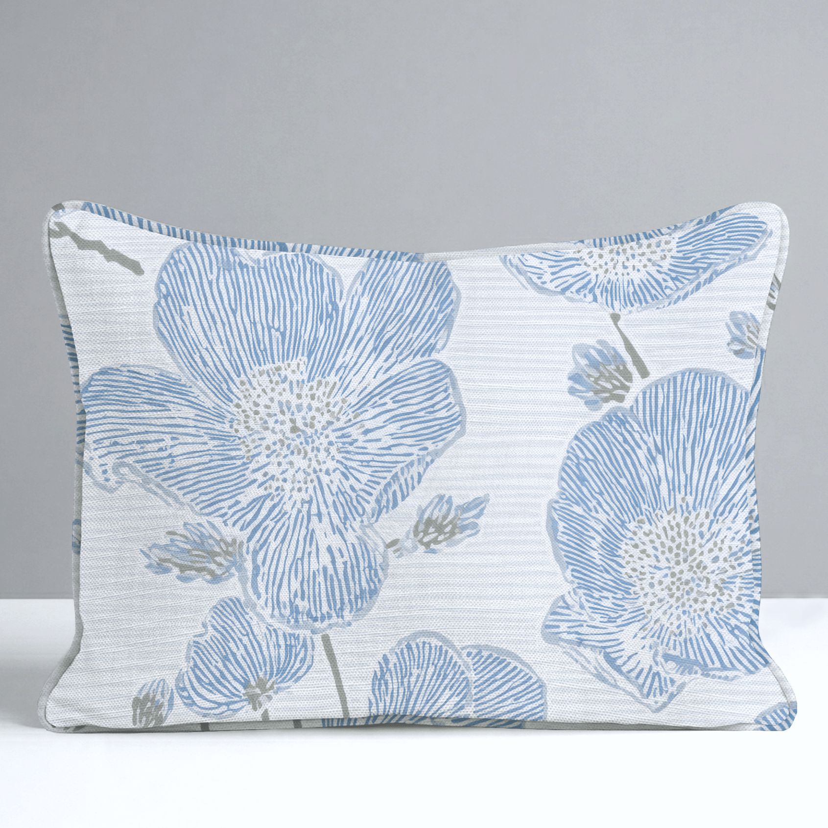 Blue Dresses Throw Pillow - Lemon Park