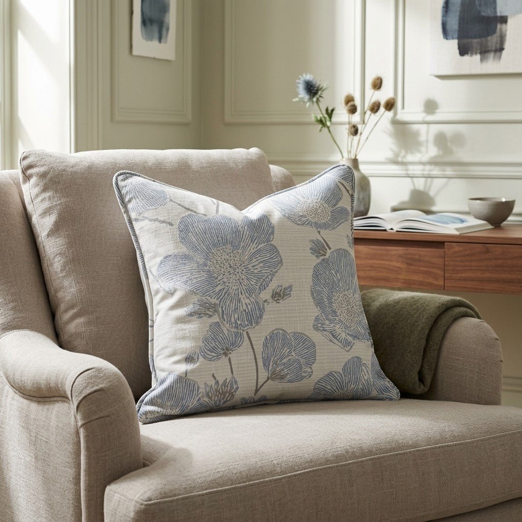 Blue Dresses Throw Pillow - Lemon Park