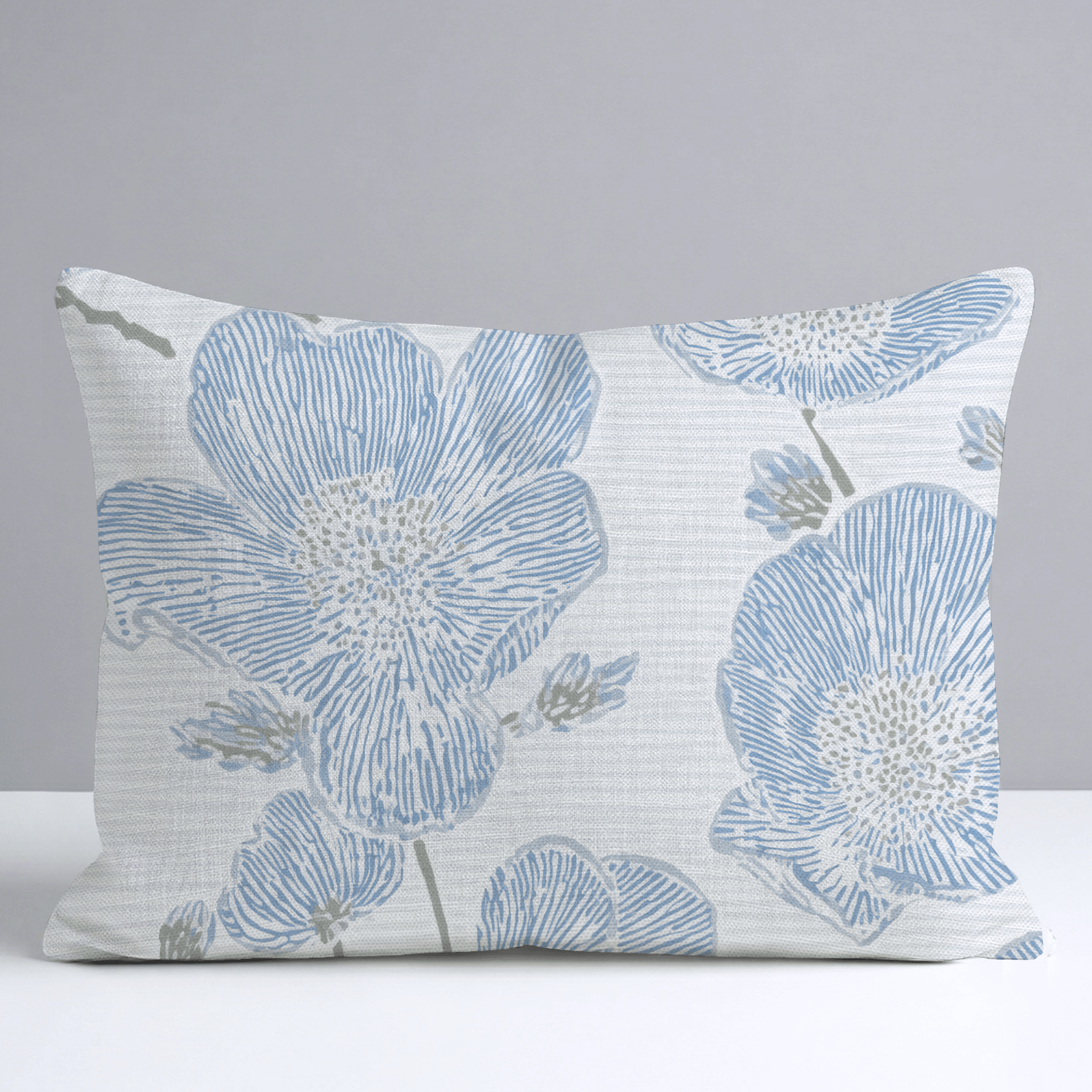 Blue Dresses Throw Pillow - Lemon Park