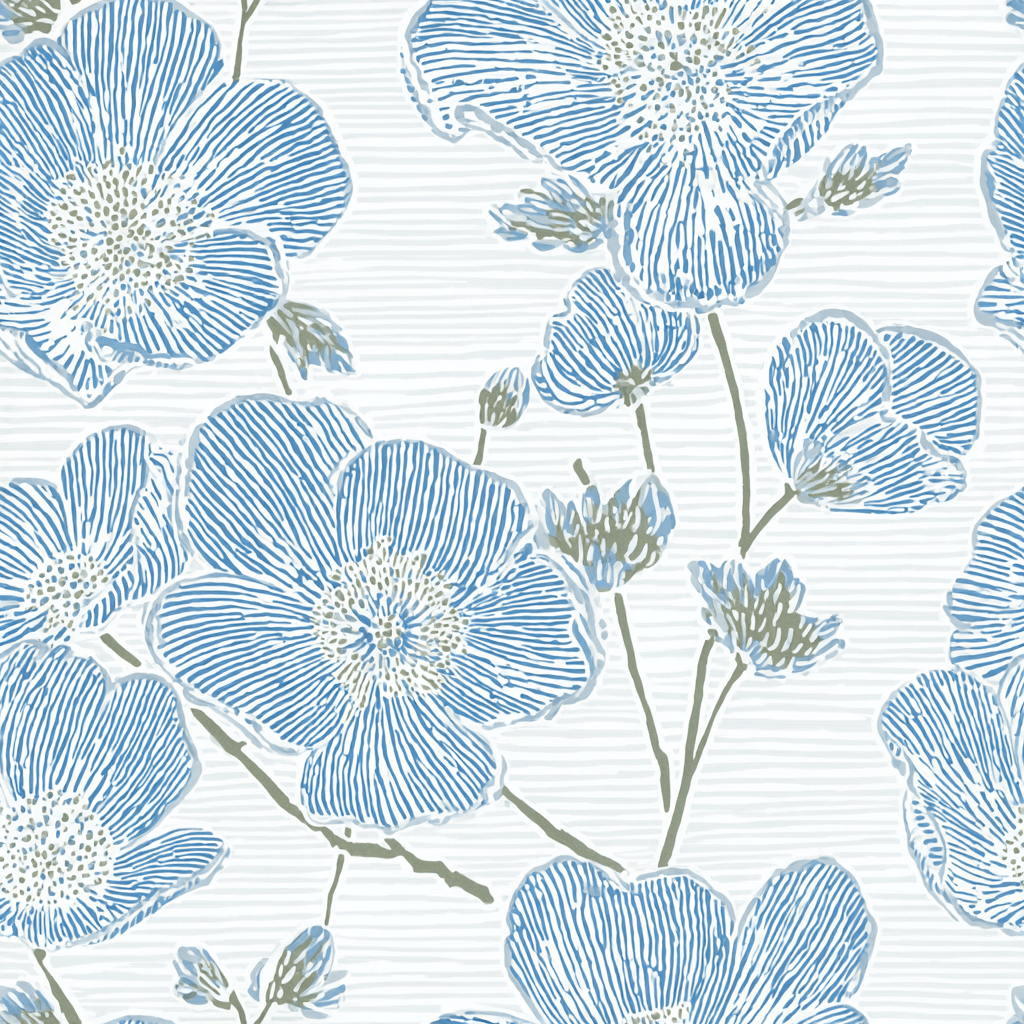 Blue Dresses Wallpaper - Lemon Park