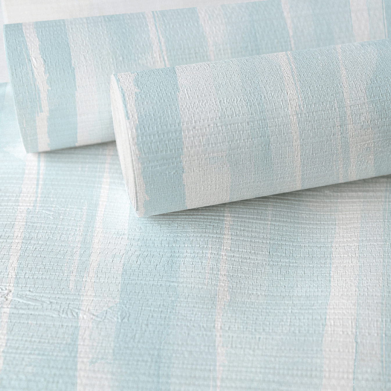 Blue Emily Faux Grasscloth Wallpaper - Lemon Park
