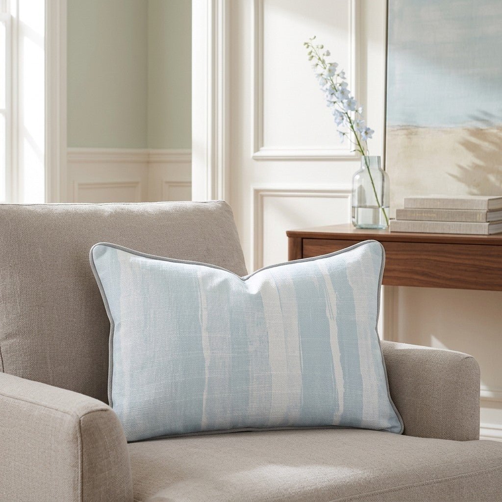 Blue Emily Throw Pillow - Lemon Park