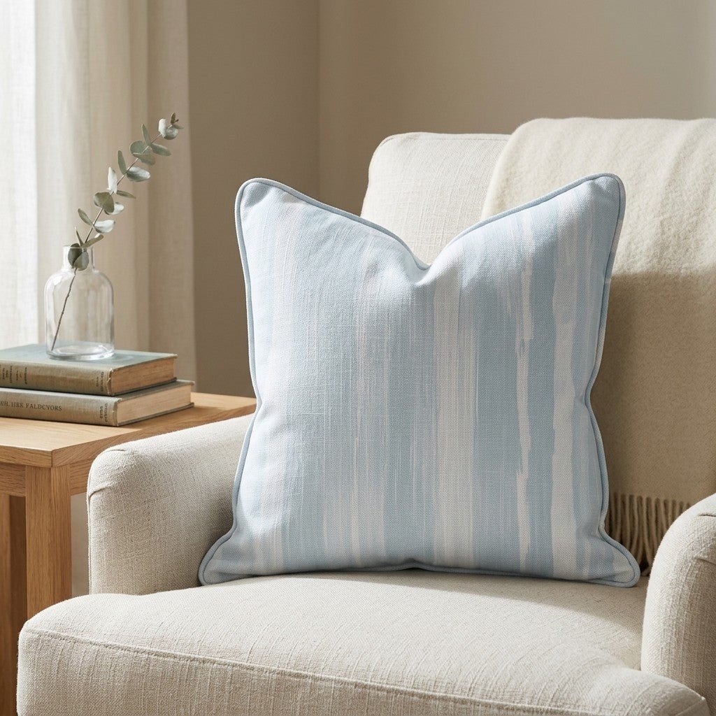 Blue Emily Throw Pillow - Lemon Park