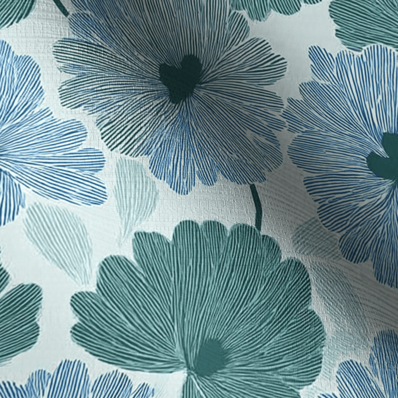 Blue My Robyn Faux Grasscloth Wallpaper - Lemon Park