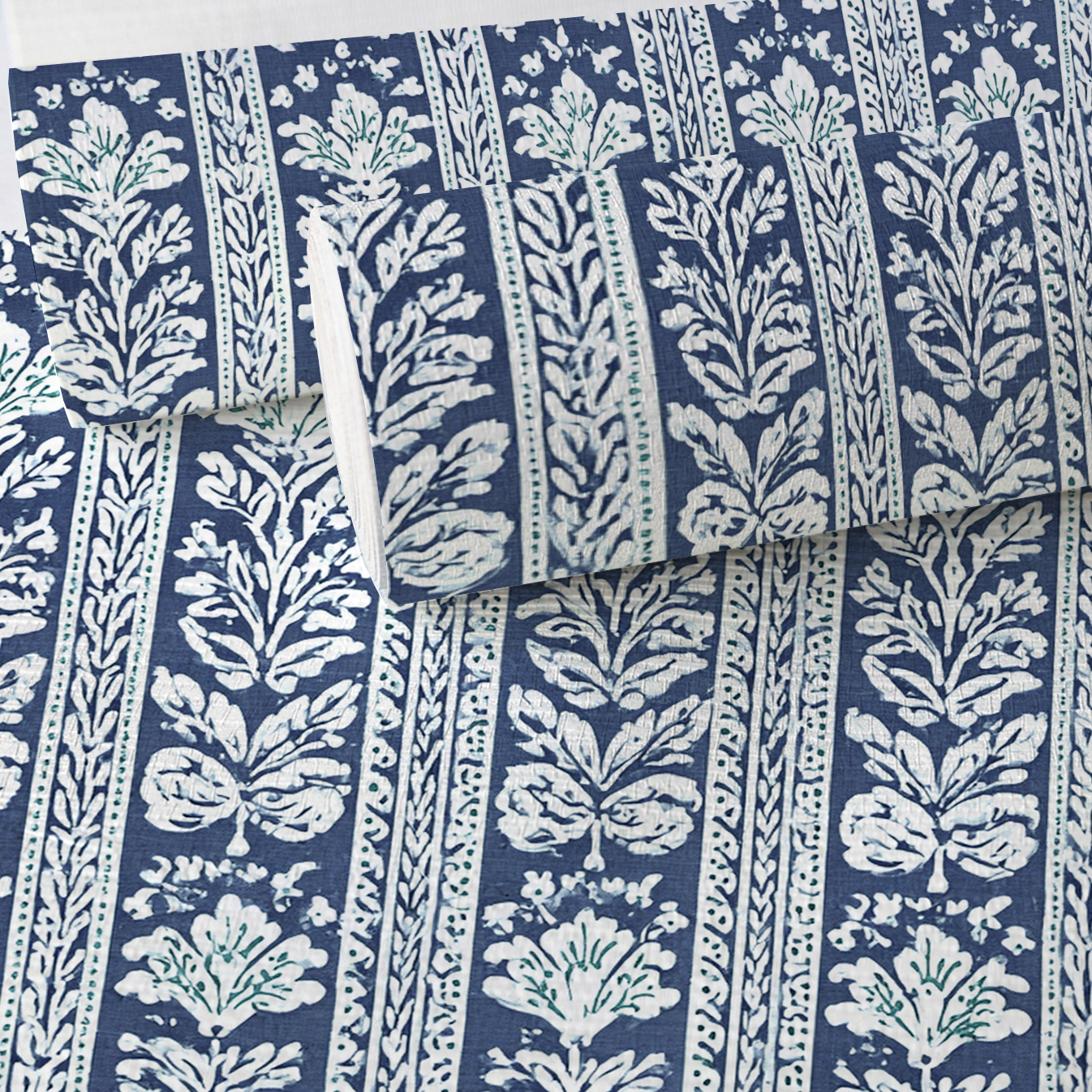 Blue Parlour Navy Faux Grasscloth Wallpaper