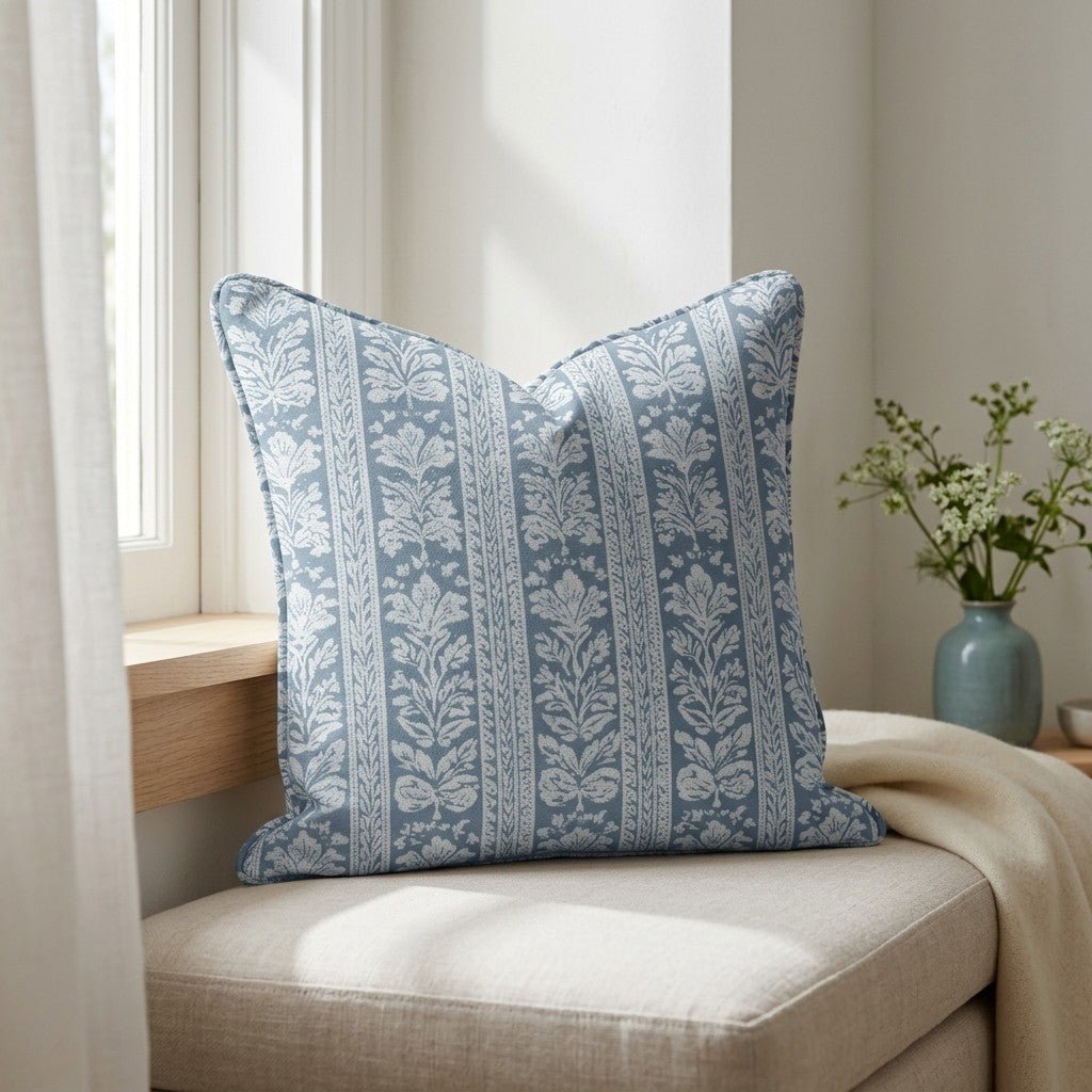 Blue Parlour Throw Pillow - Lemon Park
