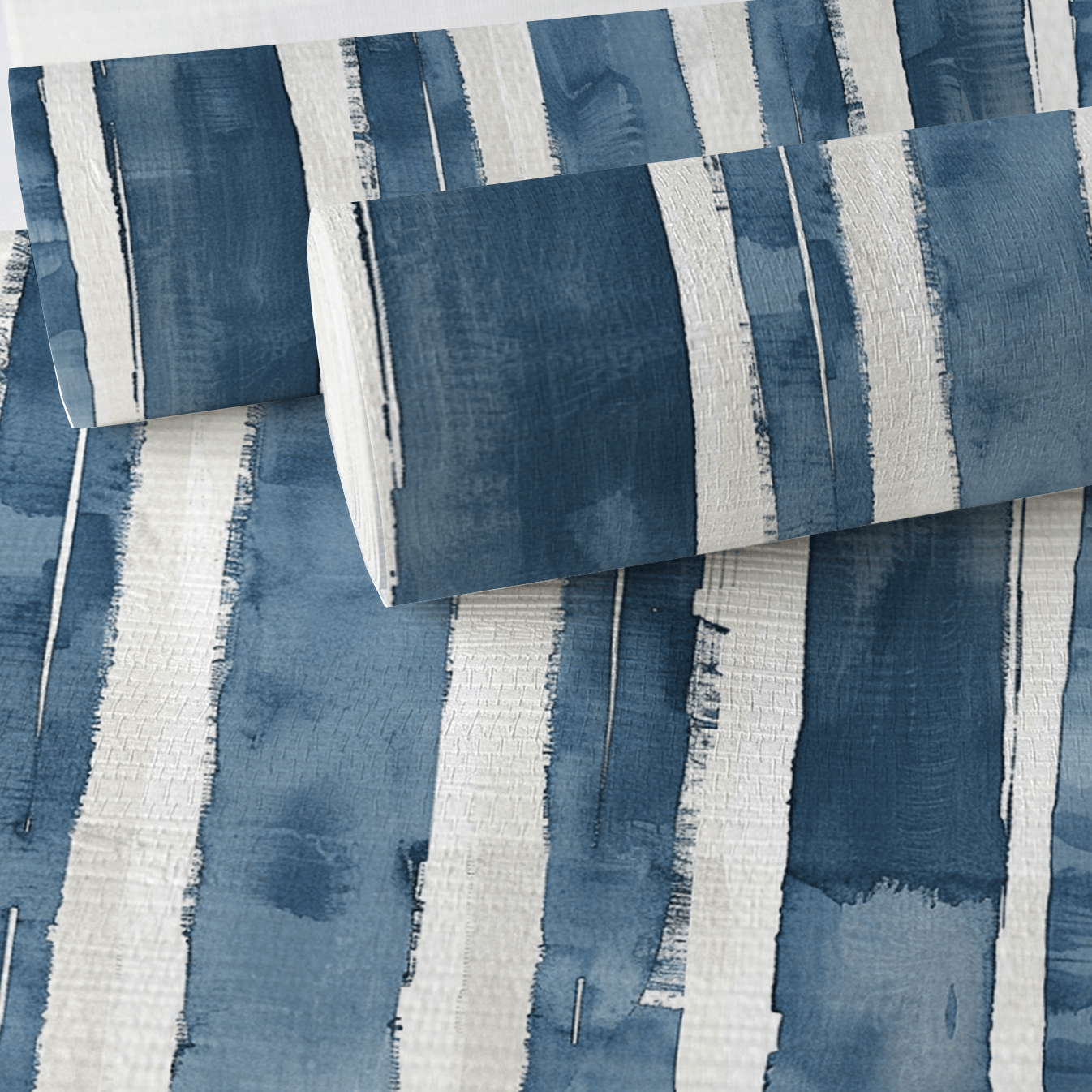 Blue Rhapsody Faux Grasscloth Wallpaper - Lemon Park
