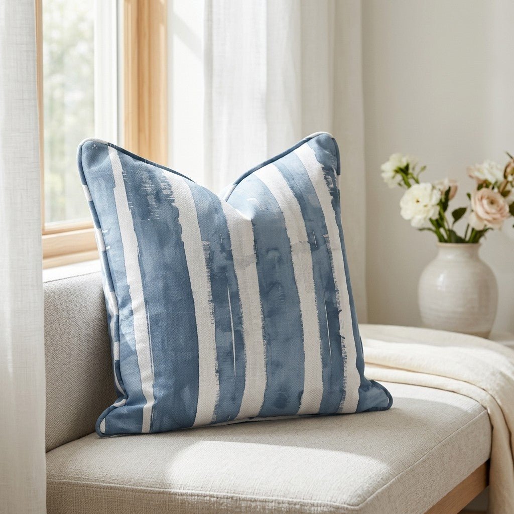 Blue Rhapsody Throw Pillow - Lemon Park