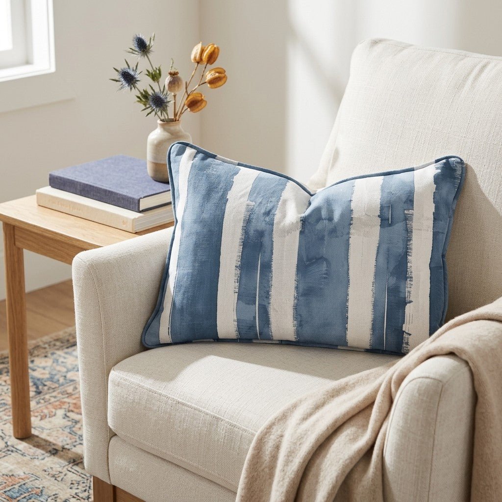 Blue Rhapsody Throw Pillow - Lemon Park