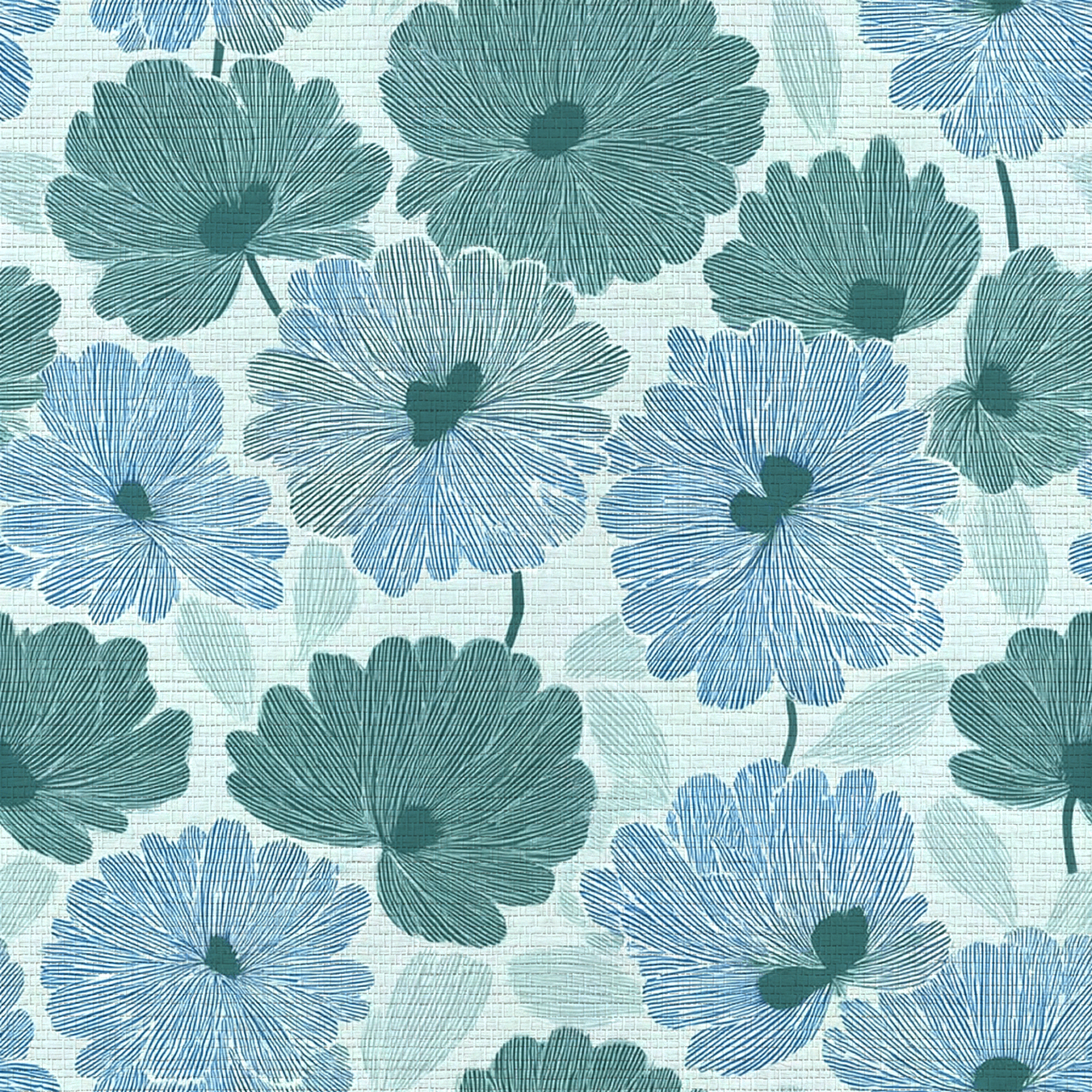 Blue My Robyn Faux Grasscloth Wallpaper