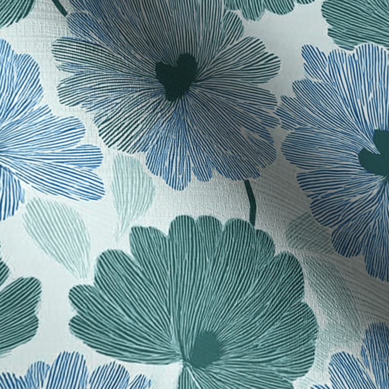 Blue My Robyn Faux Grasscloth Wallpaper