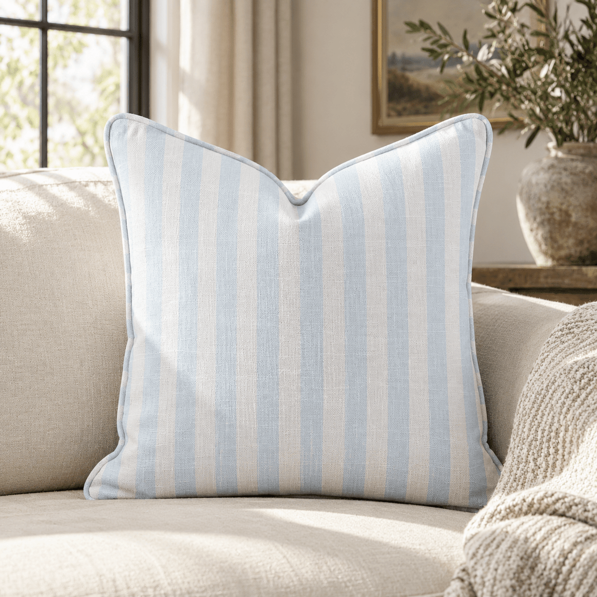 Blue Spencer Throw Pillow - Lemon Park
