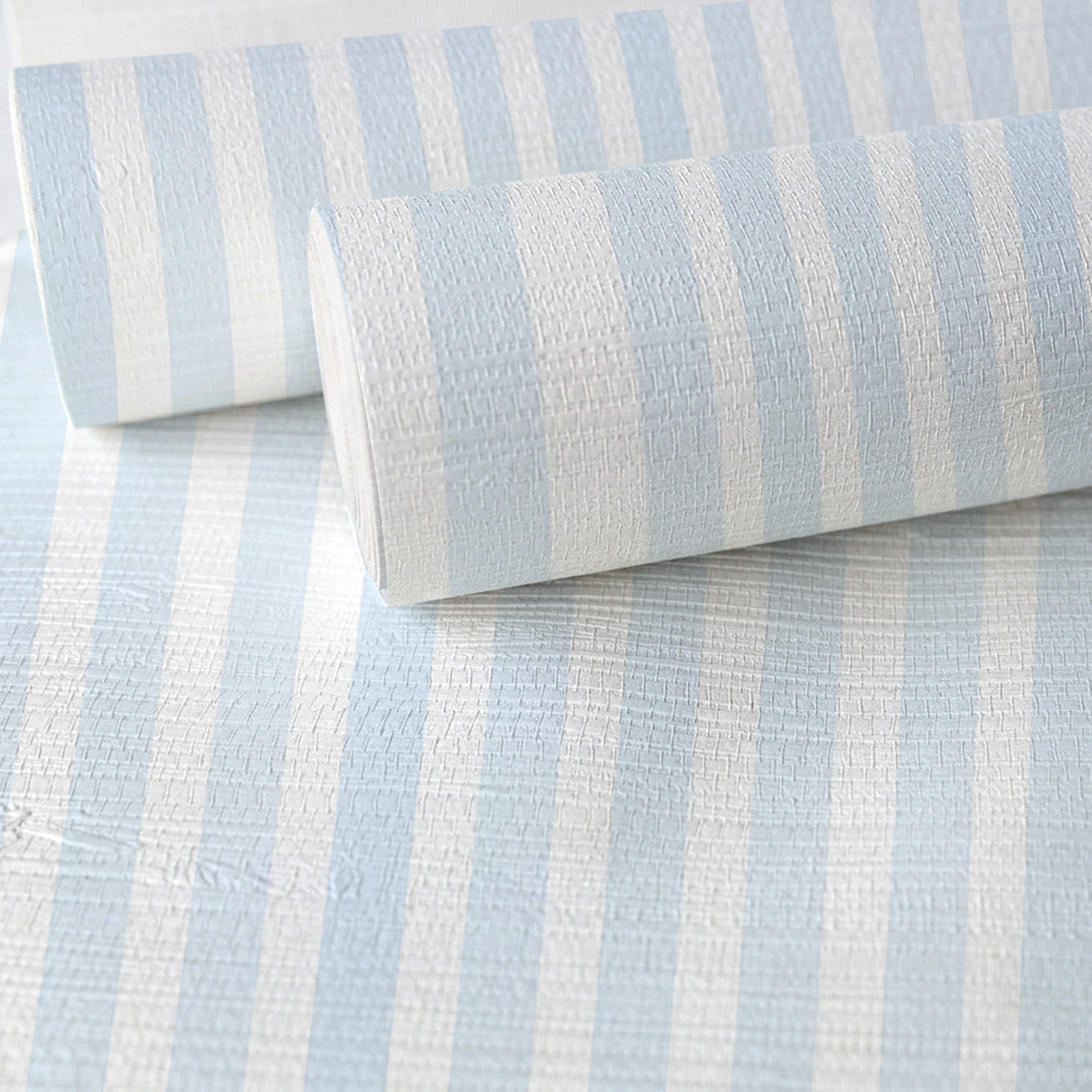 Blue Spencer Faux Grasscloth Wallpaper