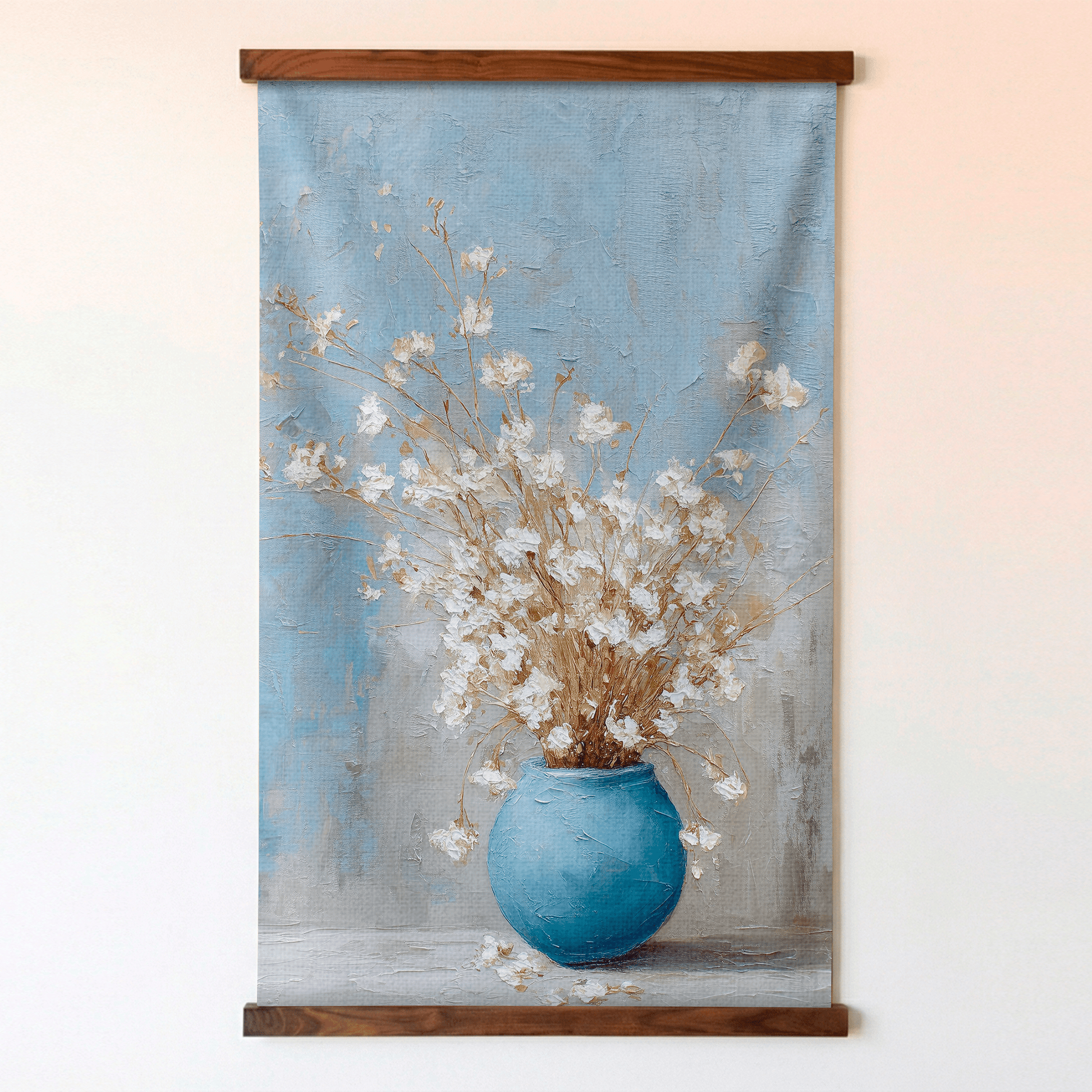 Blue Vase Still Life - Tapestry - Lemon Park