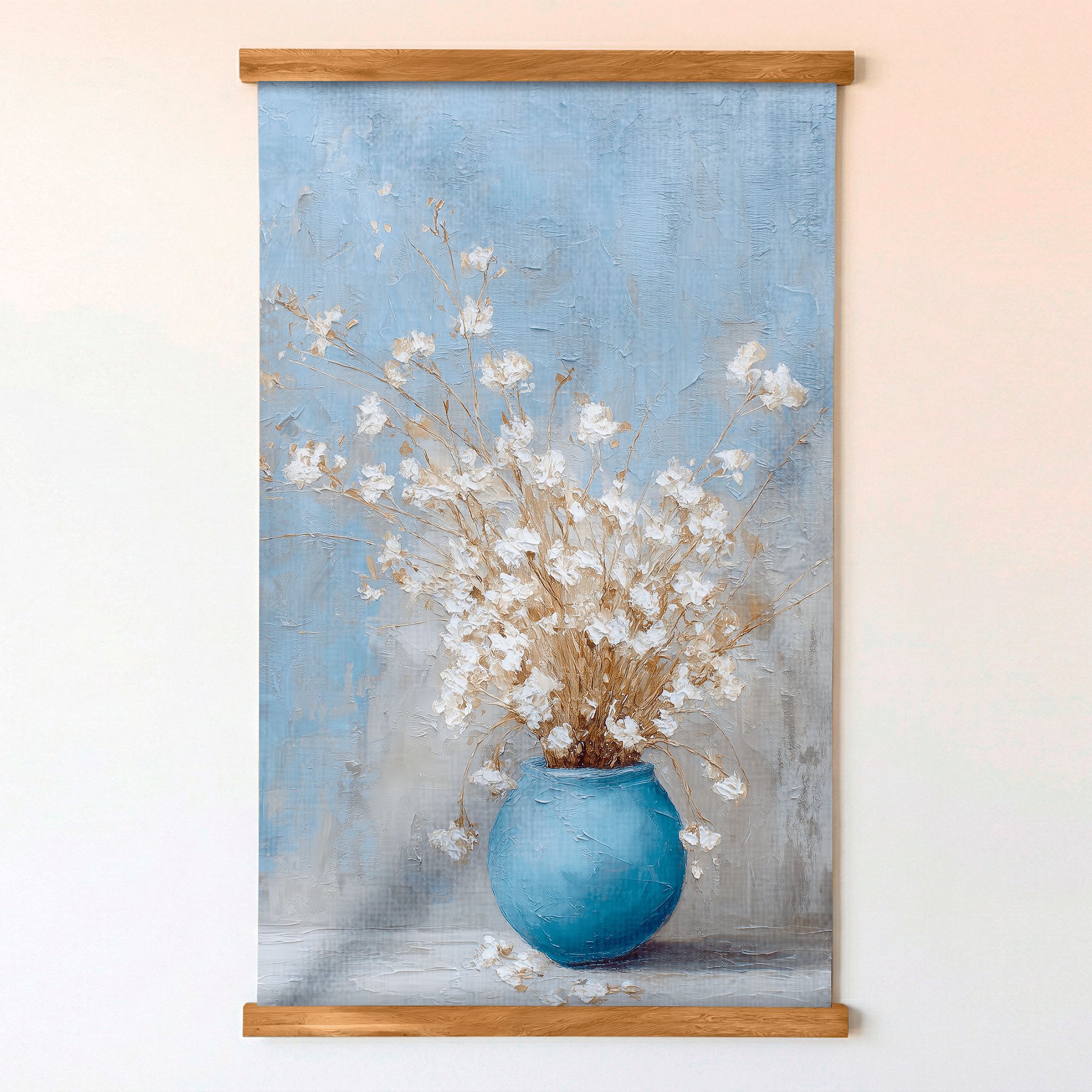 Blue Vase Still Life - Tapestry - Lemon Park