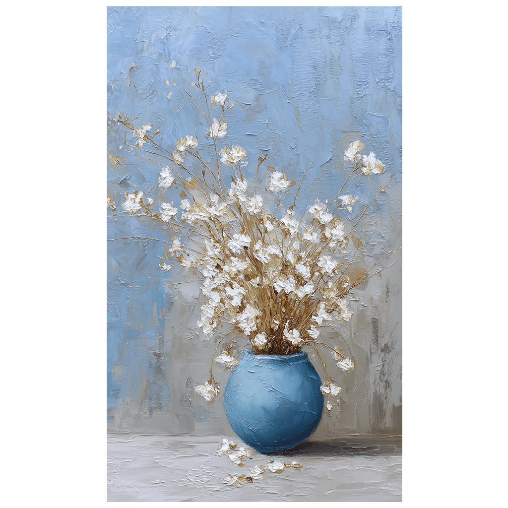 Blue Vase Still Life - Tapestry - Lemon Park