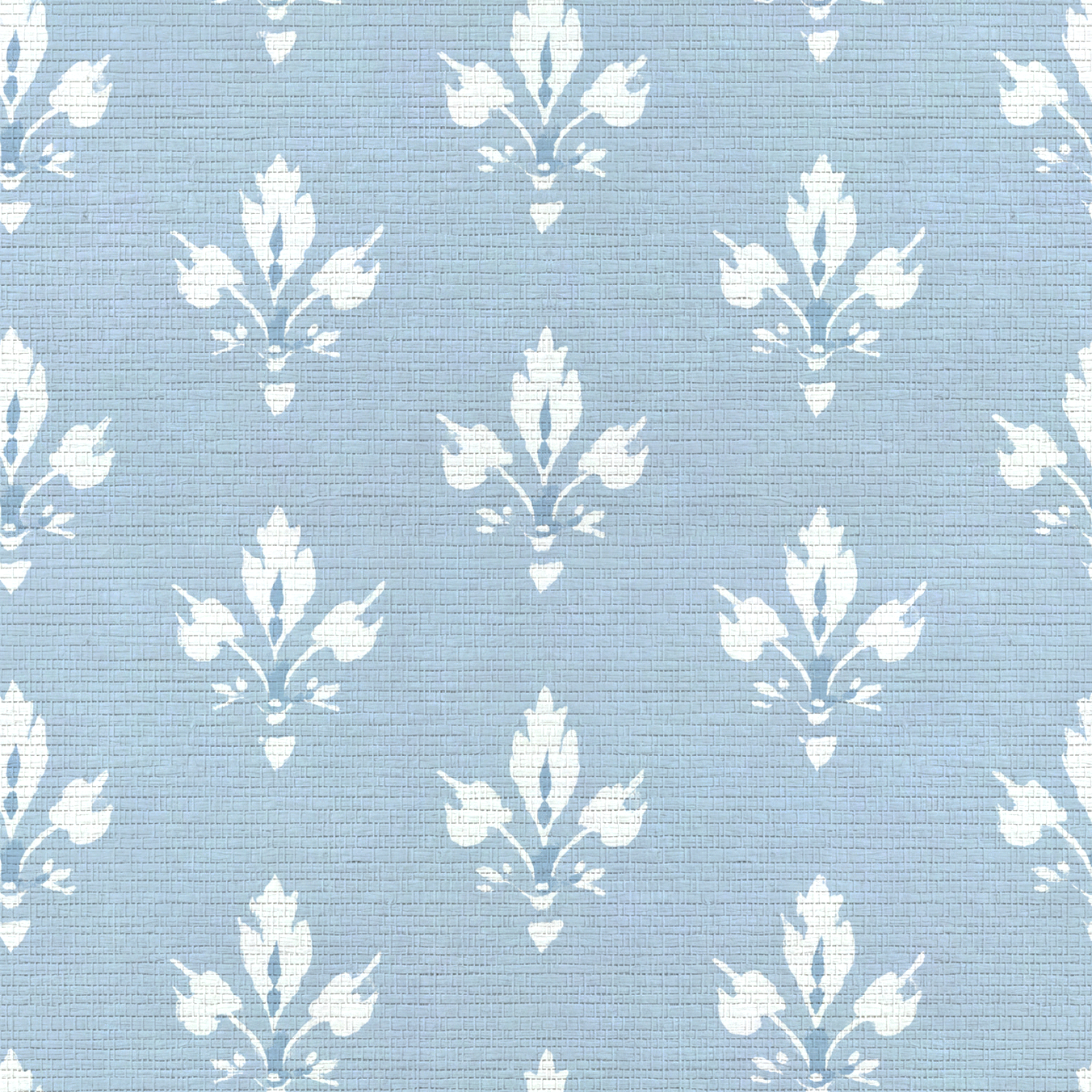 Bluebell Crest Faux Grasscloth Wallpaper