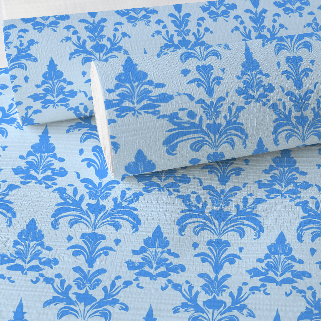 Bluebell Faux Grasscloth Wallpaper - Lemon Park