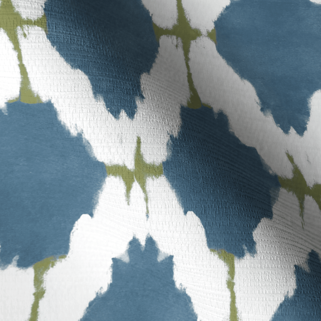 Bluebell Trellis Faux Grasscloth Wallpaper - Lemon Park