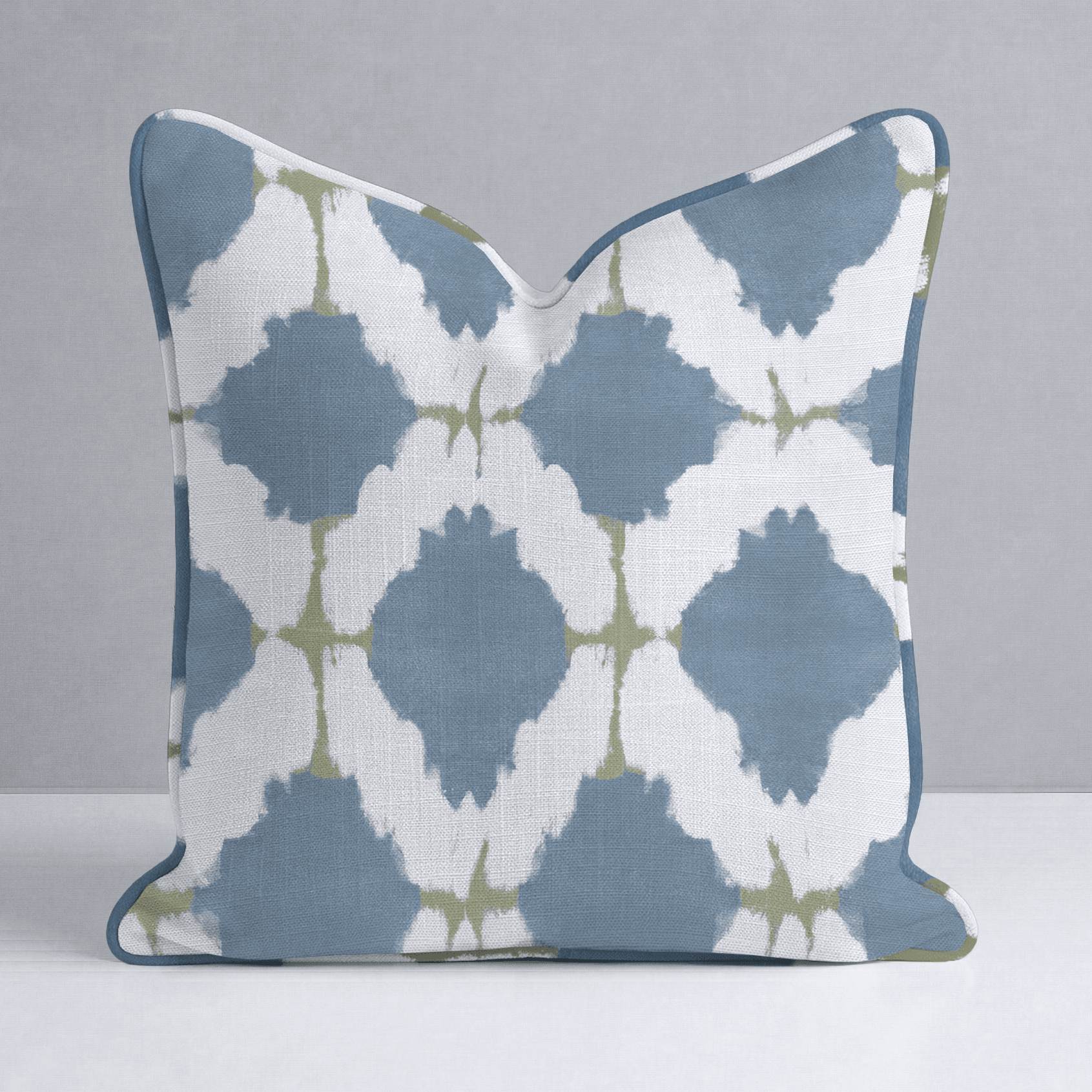 Bluebell Trellis Throw Pillow - Lemon Park