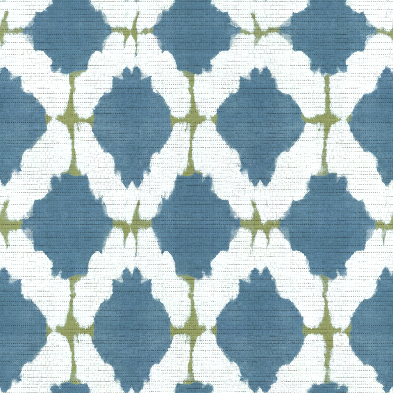 Bluebell Trellis Faux Grasscloth Wallpaper