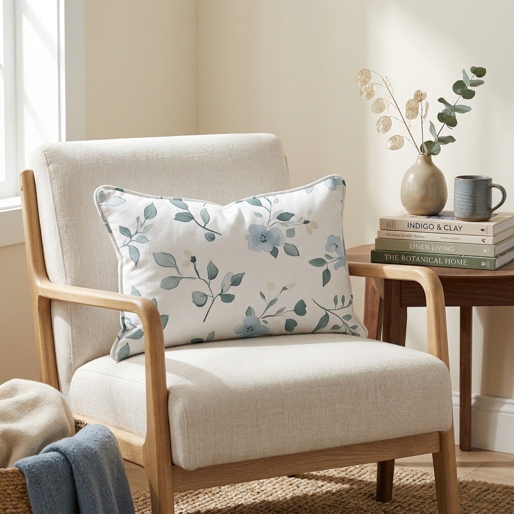 Bluebell Whimsy Throw Pillow - Lemon Park