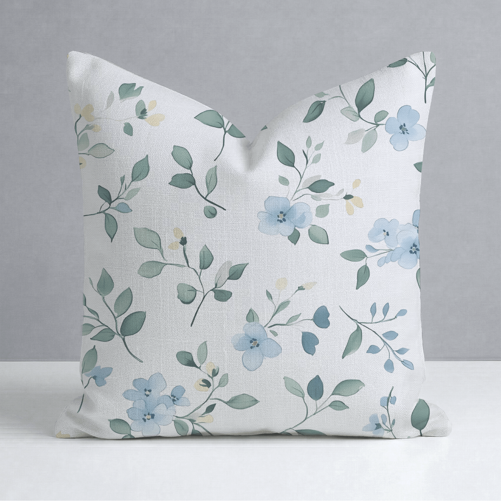 Bluebell Whimsy Throw Pillow - Lemon Park