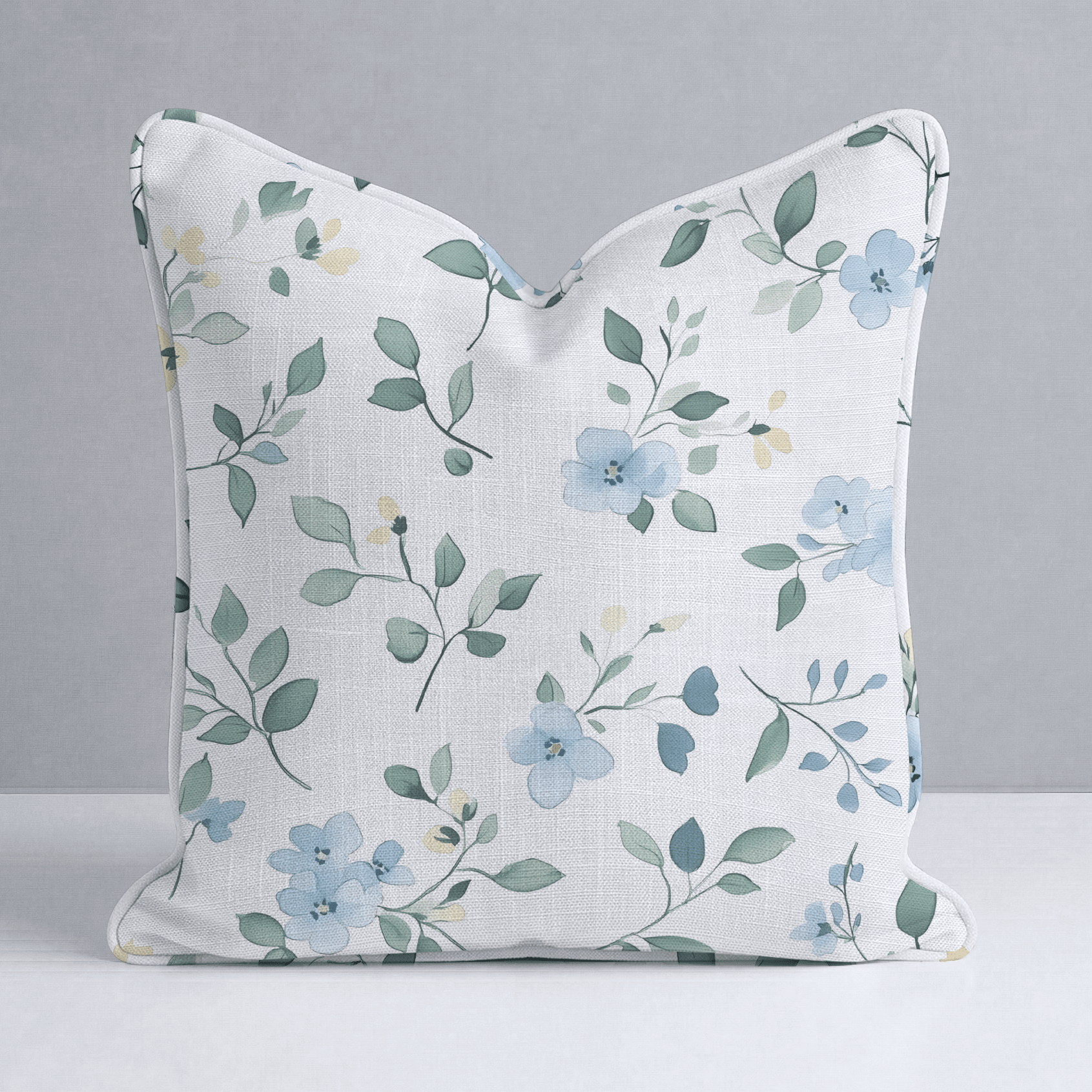 Bluebell Whimsy Throw Pillow - Lemon Park