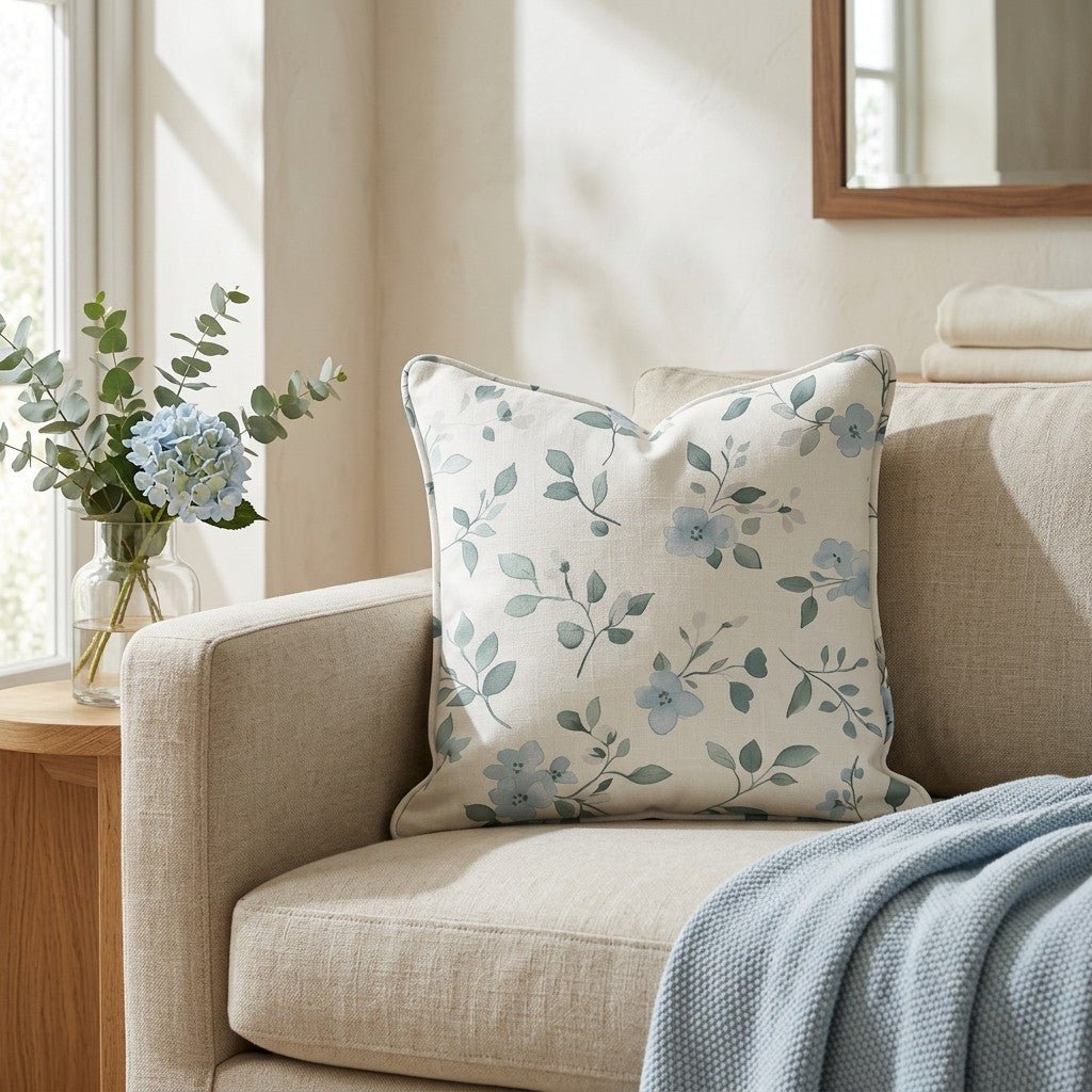 Bluebell Whimsy Throw Pillow - Lemon Park