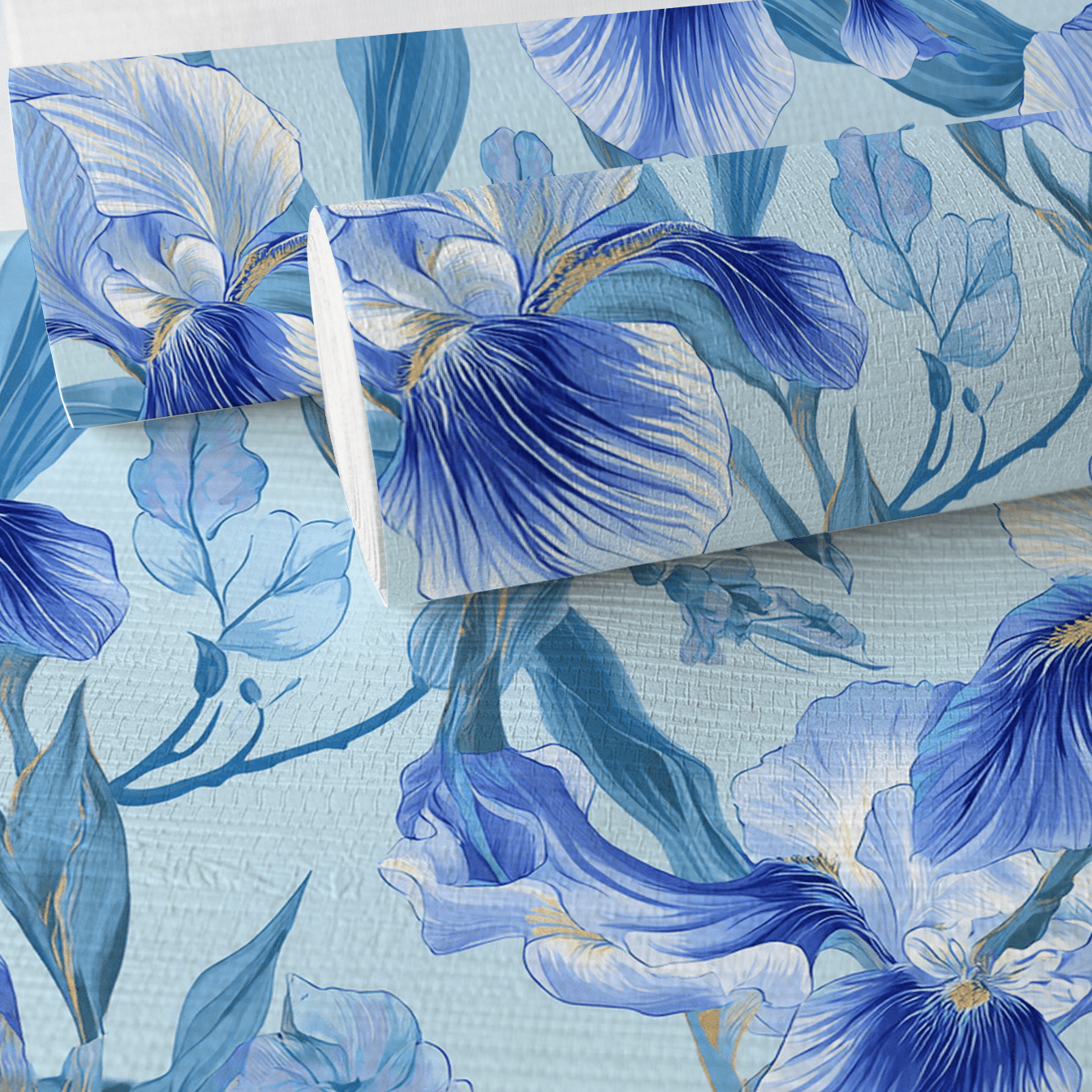 Blueberry Dream Faux Grasscloth Wallpaper - Lemon Park